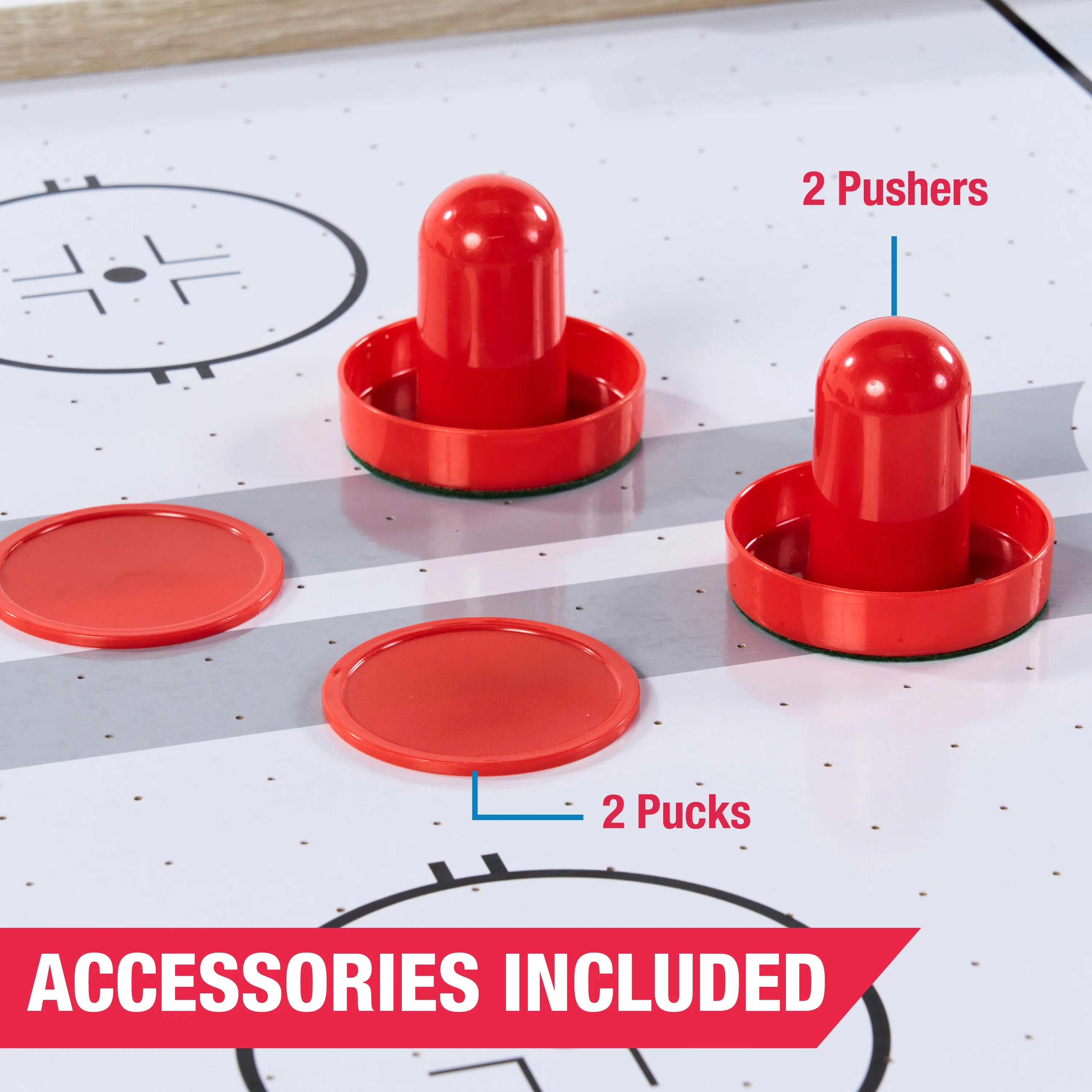 48" Air Hockey Table Set with LED Scorer, by MD Sports - Image 5