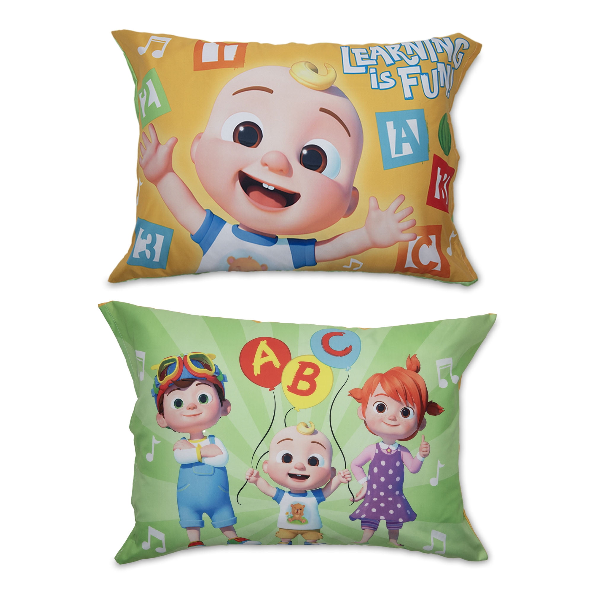 NoJo CoComelon "Learning is Fun" 4-Piece Toddler Bedding Set, Multi Color Print, Toddler Boy or Girl - Image 3