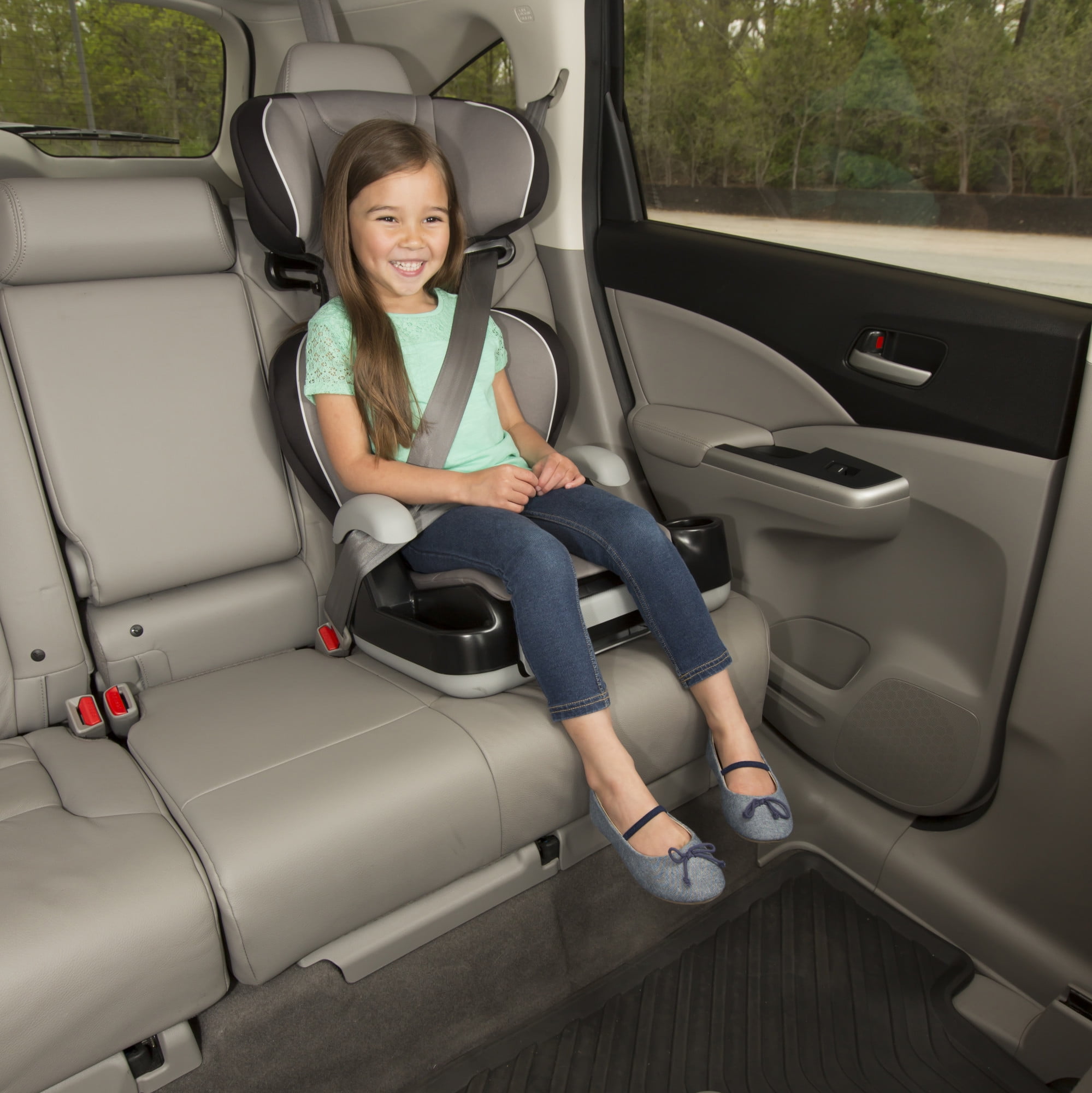 Safety 1st Store 'n Go Sport Booster Car Seat, Dusted Indigo, Toddler, Unisex - Image 9