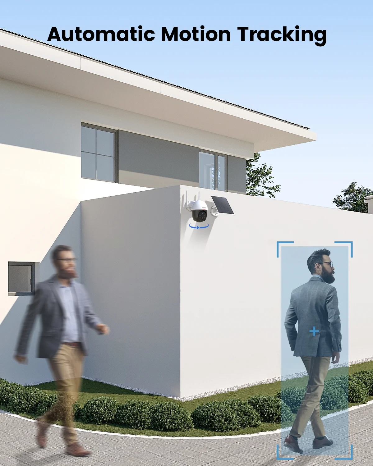 2K Solar Security Cameras Wireless Wifi with Spotlight & Siren, DEKCO Outdoor Camera 360° View,Color Night Vision,Motion Detection, 2-Way Audio - Image 6