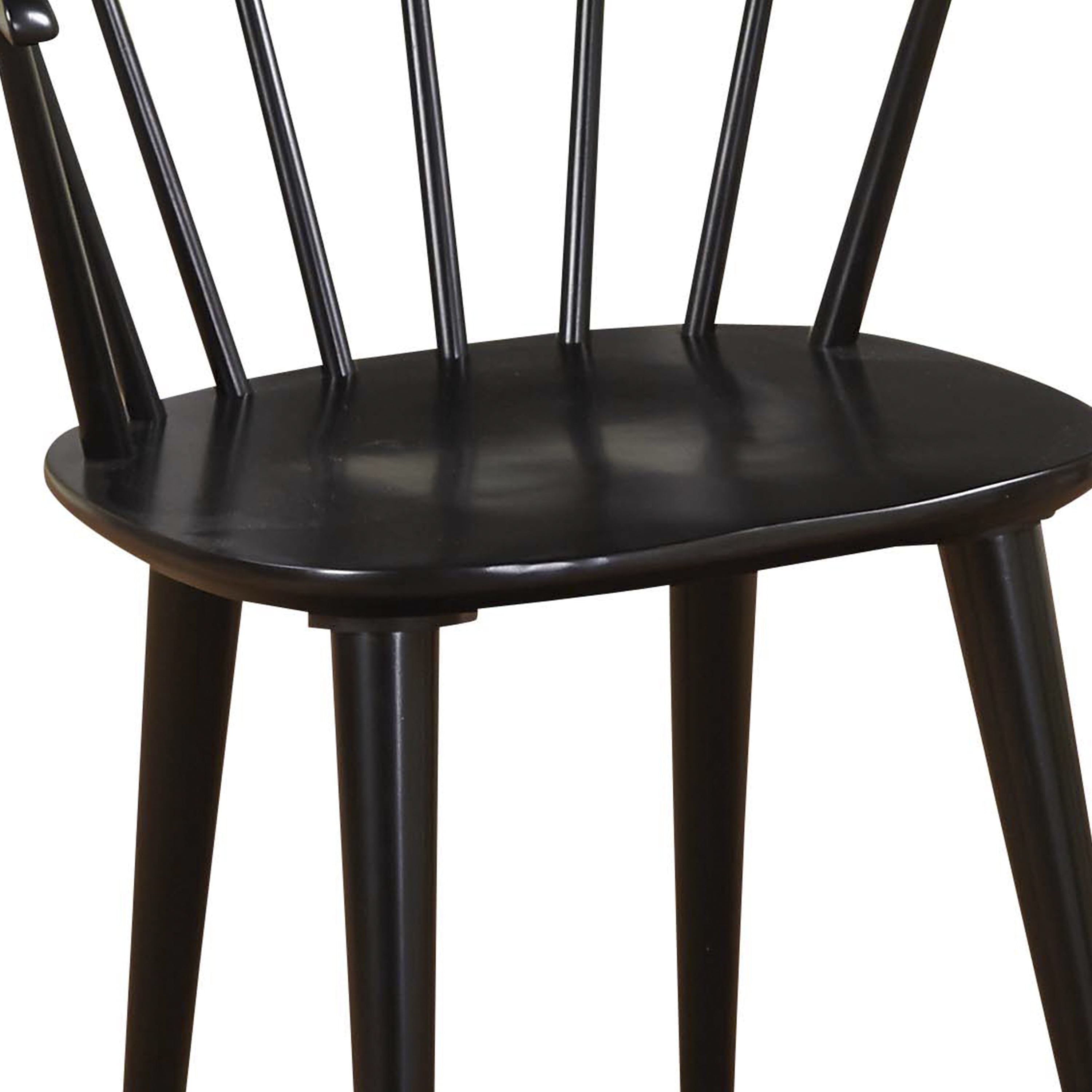 TMS Florence Indoor Dining Chair, Set of 2, Black - Image 4