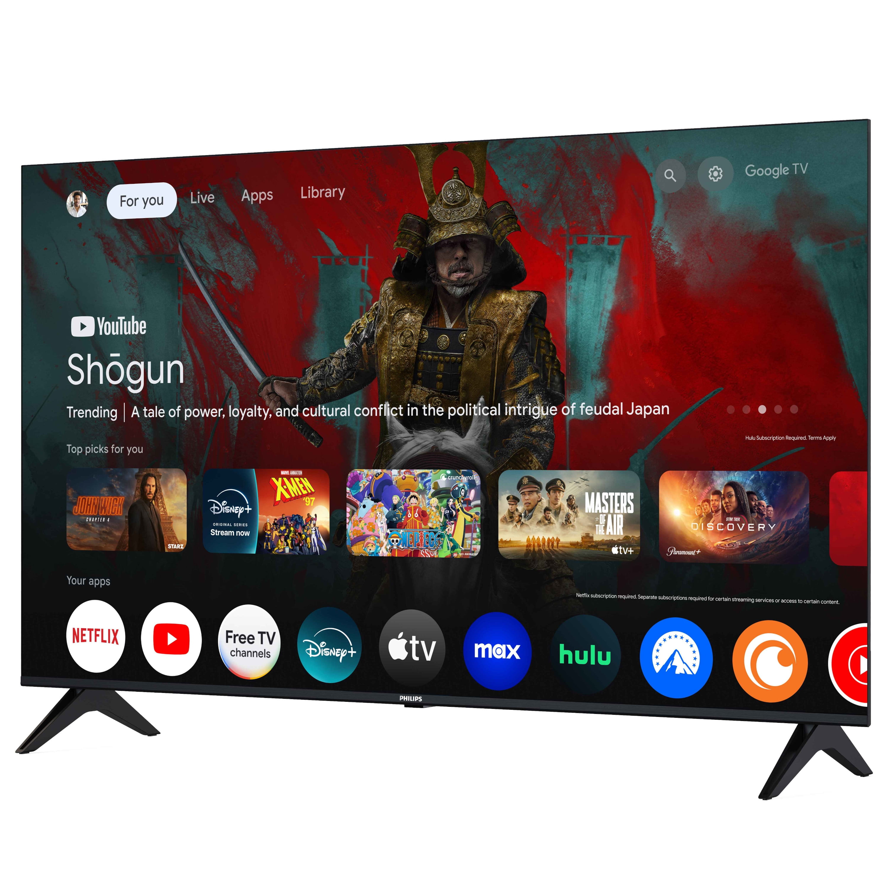 Philips 50" Class 4K Ultra HD (2160p) Google Smart LED TV (50PUL7552/F7) - Image 12