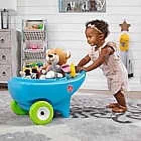 Step2 Springtime Wheelbarrow Blue Plastic Toy for Kids Ages 18 months to 5 Years - Image 6