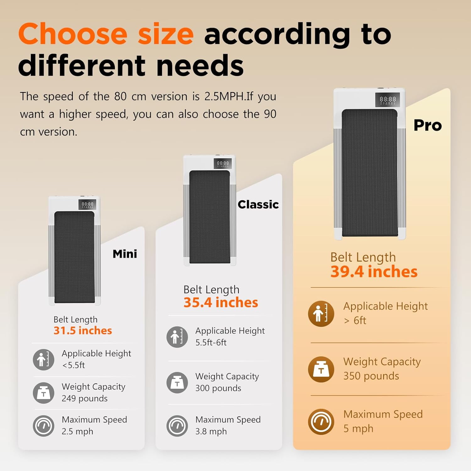 YDZJY Walking Pad Treadmill,Mini Portable Treadmill with App and Remote Control, 1.2 HP Quiet Walking Jogging Machine for Office Home Use, 165 Lbs Capacity - Image 3