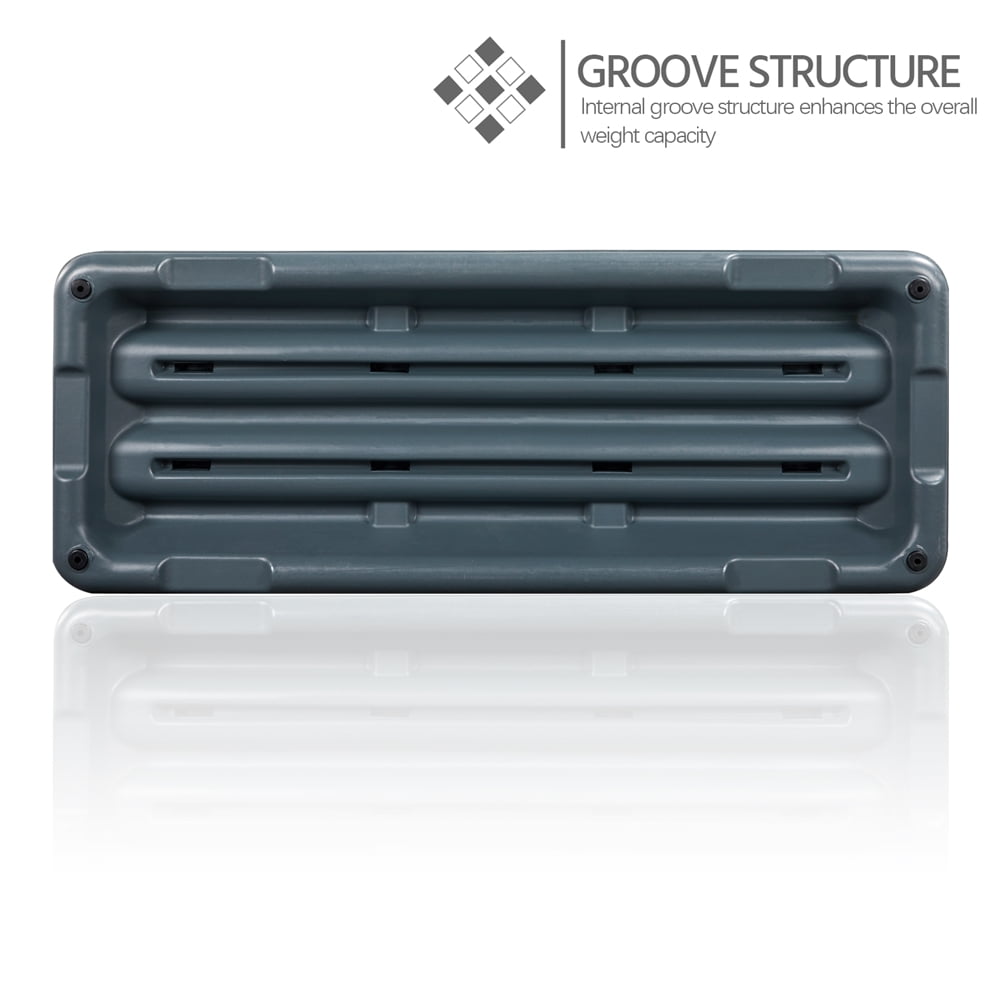 Alden Design Adjustable Heights Aerobic Stepper Exercise Platform for Home Gym, Gray - Image 7