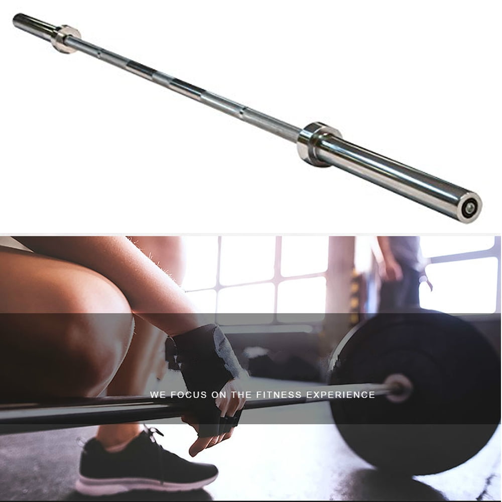 Alden Design 7 ft. Chrome Olympic Barbell Bar Strength Training Weight Lifting - Image 4