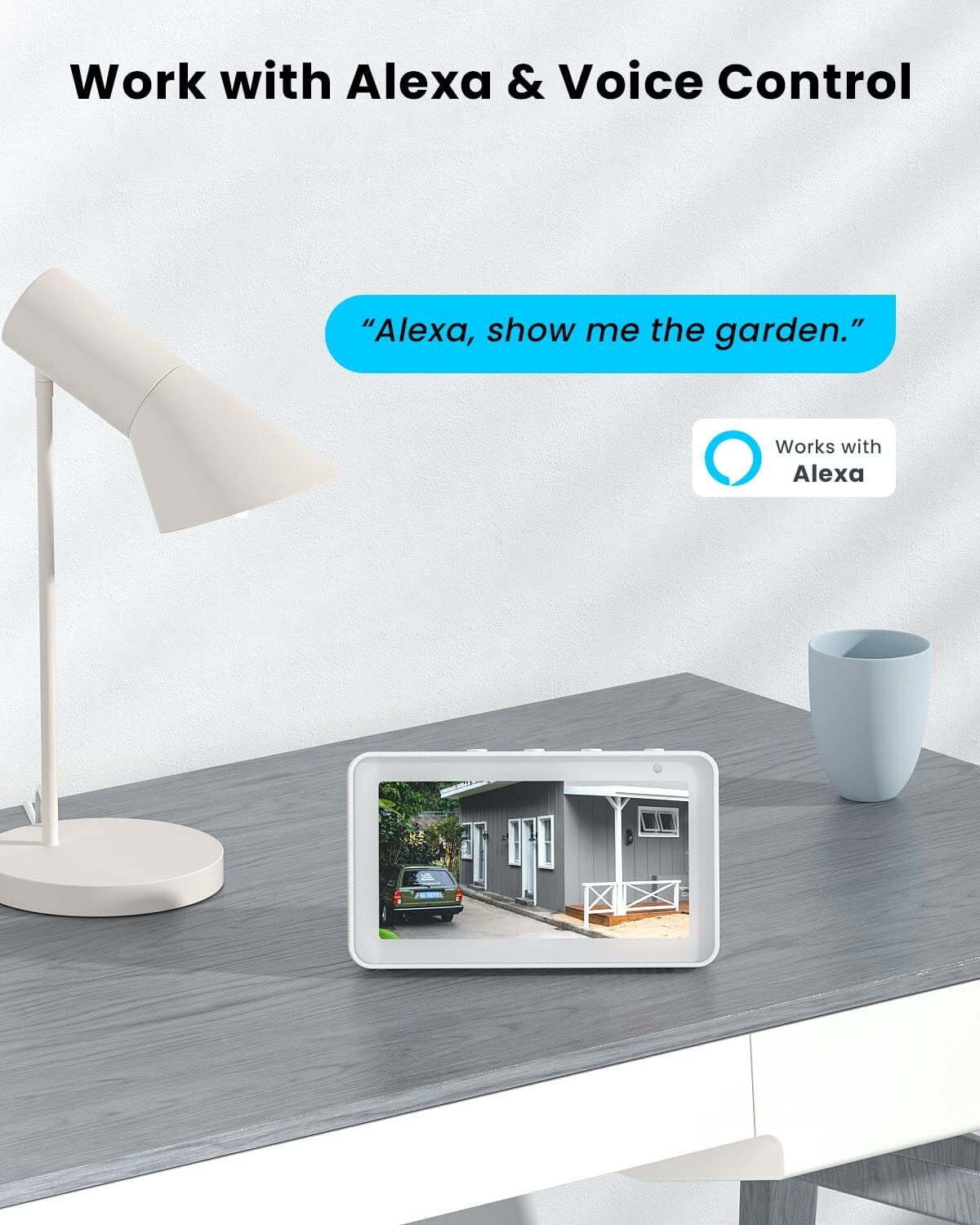 360° View PTZ Solar Security Cameras Wireless WiFi Outdoor, Spotlight 2K/3MP, Color Night Vision, PIR Motion Detection, Solar Outdoor Home Surveillance Camera, Work with Alexa - Image 10