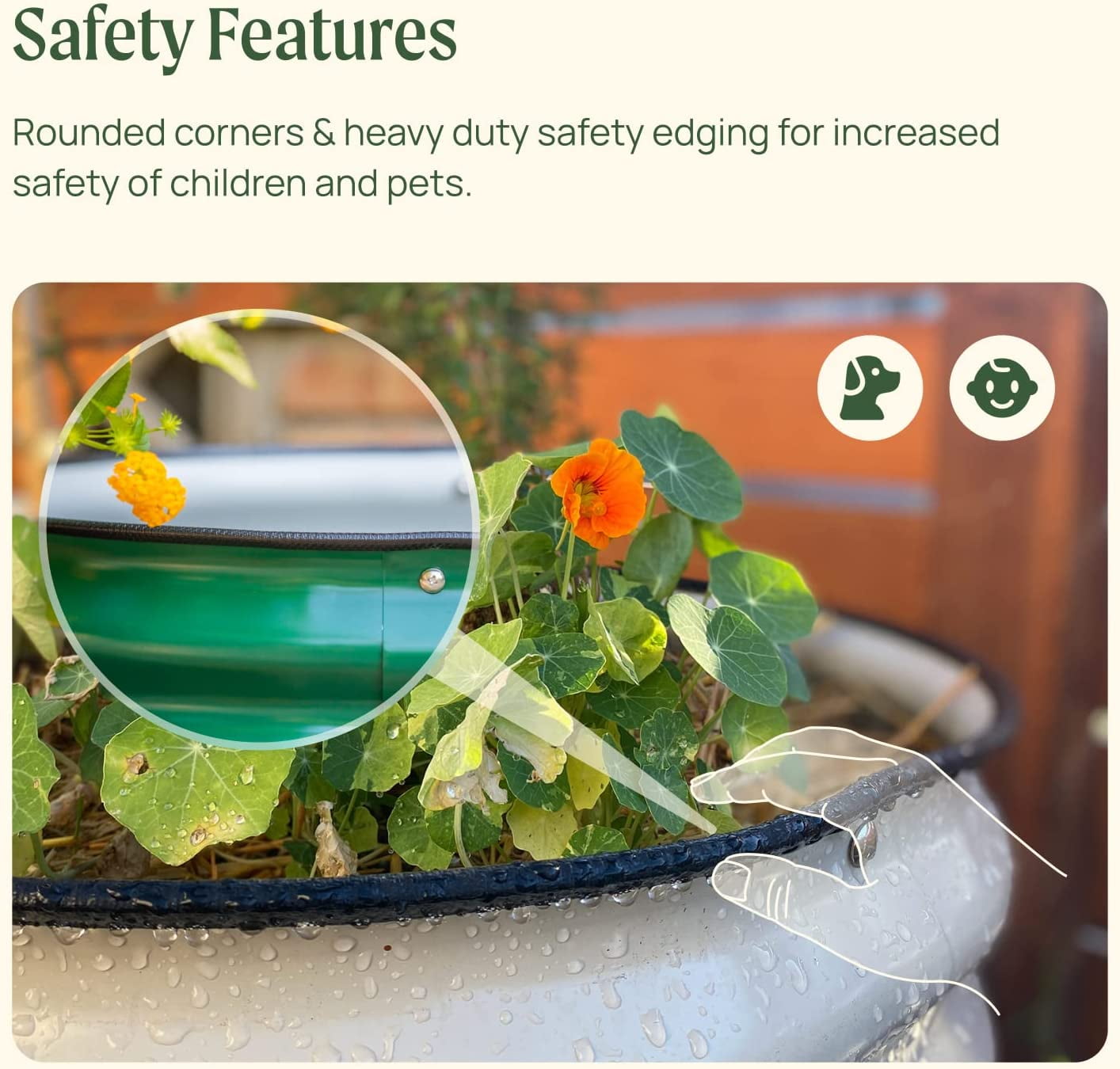 Vego Garden 17" Tall 4 in 1 Modular Metal Raised Gardening Beds Kit Metal Planter Box Olive Green - Image 6