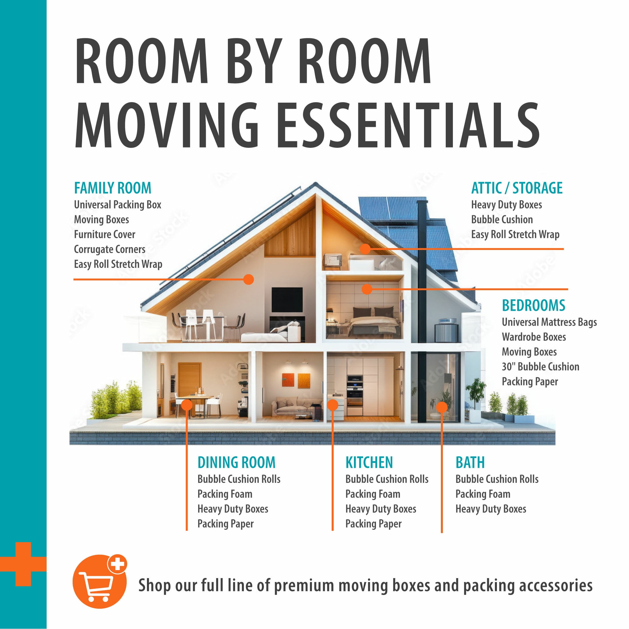 Pen+Gear Large Heavy Duty Recycled Moving Boxes, 27in.L x 15in.W x 17in.H, Kraft, 15 Count - Image 11