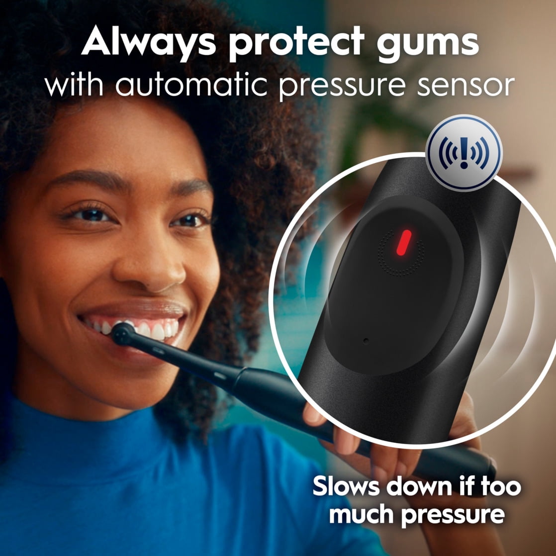 Oral-B iO Series 2 Rechargeable Electric Toothbrush, Night Black with 1 Gentle Care Brush Head for Adults and Children 3+ - Image 9