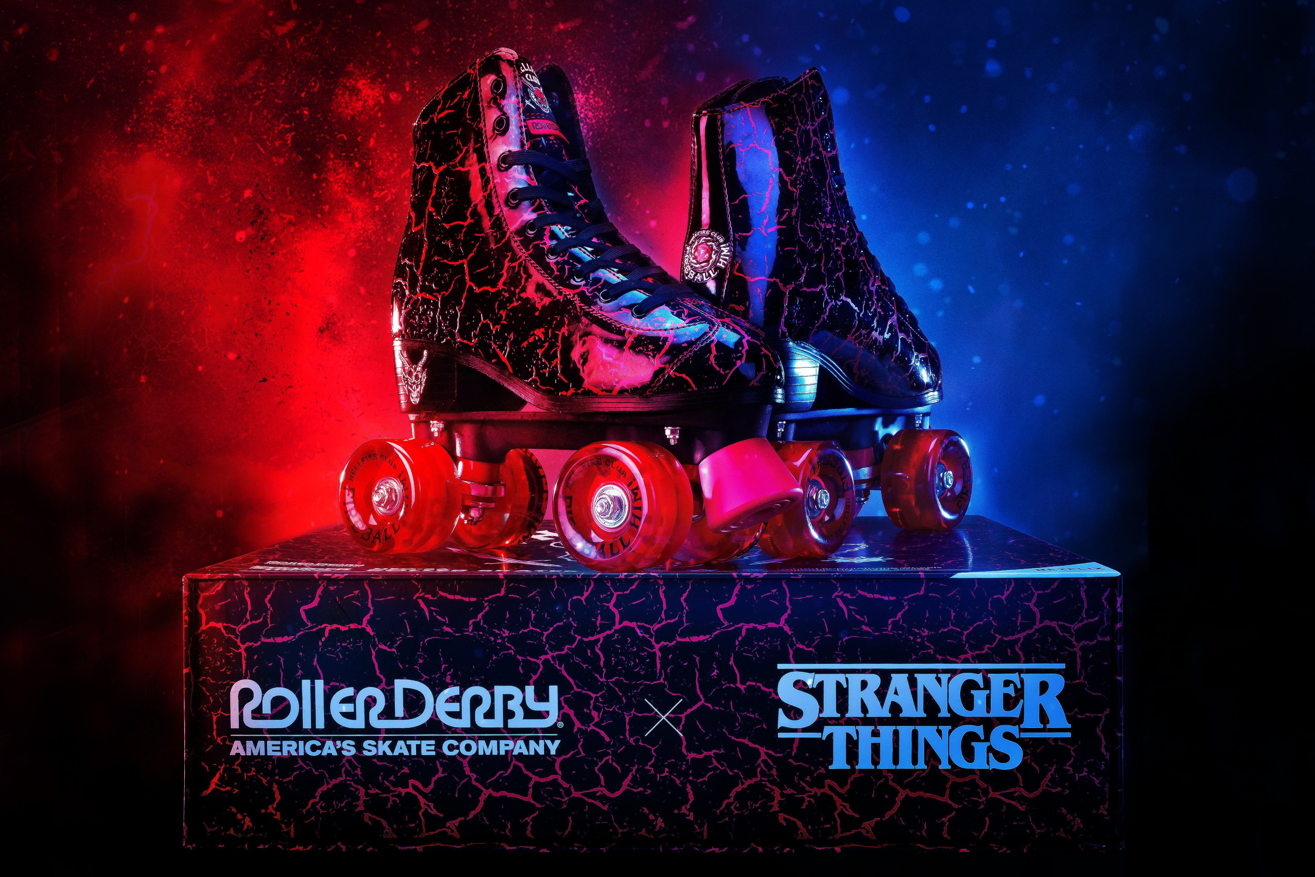 Stranger Things Hellfire Club Skates by Roller Derby, Unisex, Collector's Edition, Size M11/W12 - Image 8
