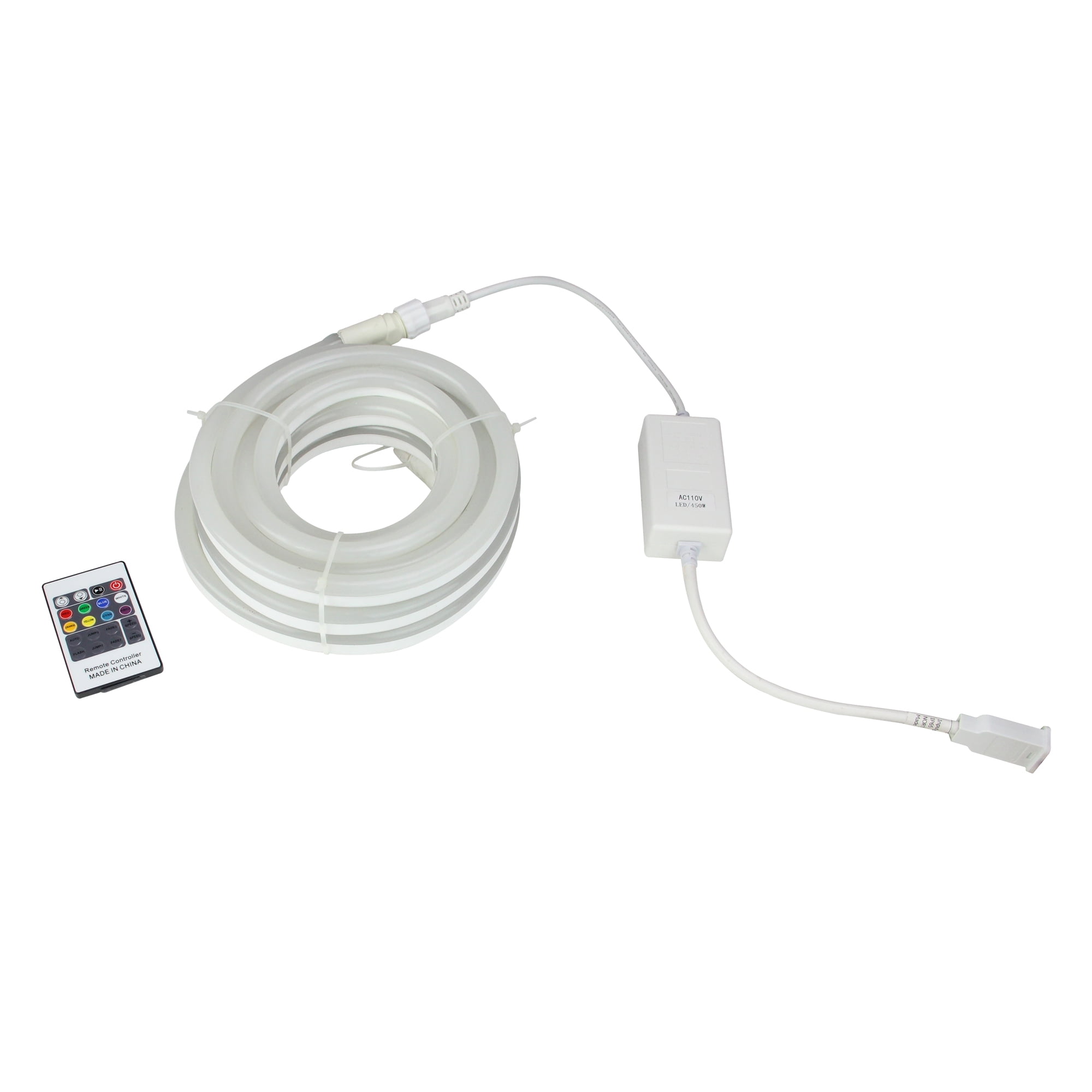 Northlight LED Commercial Grade Christmas Rope Lights with Control Pad - Multicolor - 18' Clear Wire - Image 3