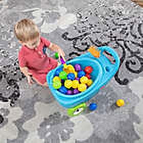 Step2 Springtime Wheelbarrow Blue Plastic Toy for Kids Ages 18 months to 5 Years - Image 8