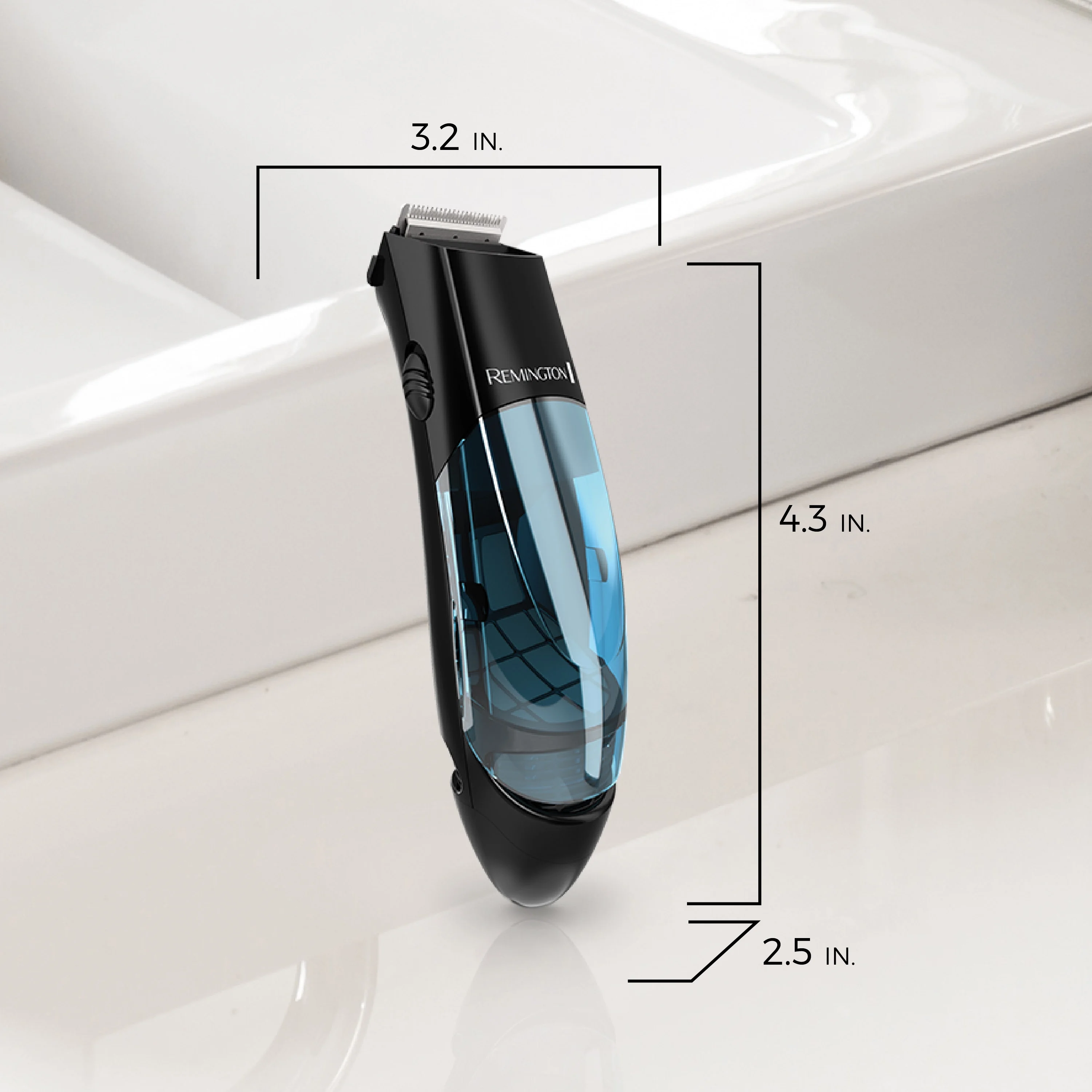 Remington Vacuum Trimmer and Hair Clipper, 18-Piece Vacuum Haircut Kit, Easy Cleanup, HKVAC2000B| Blue - Image 8