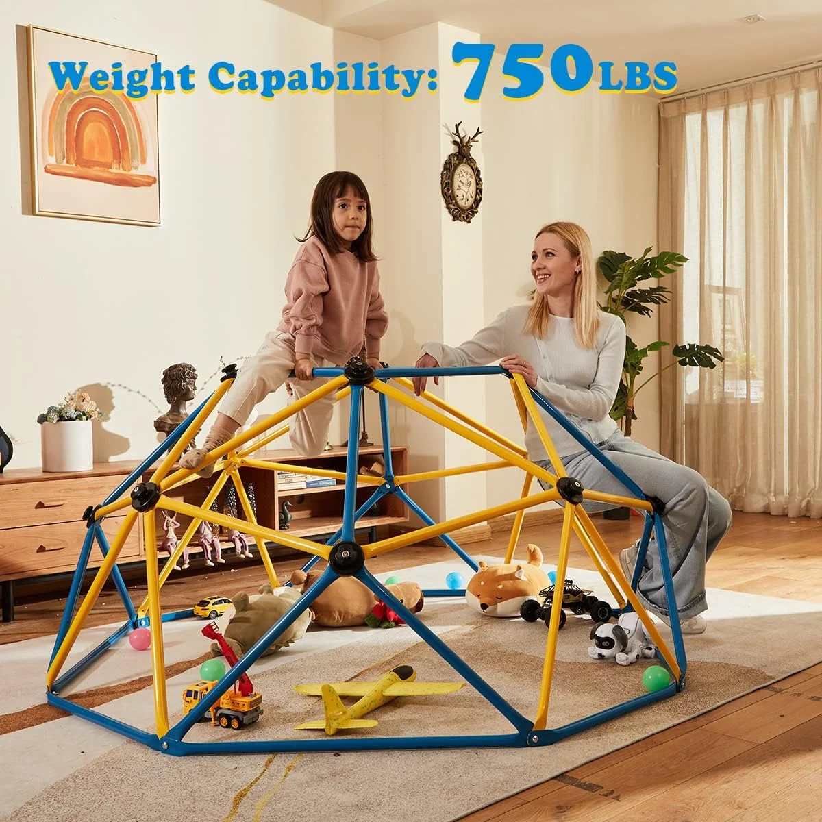 Zupapa 6FT Climbing Dome, Experience Ultimate Fun with The Upgraded Decagonal Geo Dome Climber Outdoor Playset and Easy Assembly Play Equipment for Kids - Image 3
