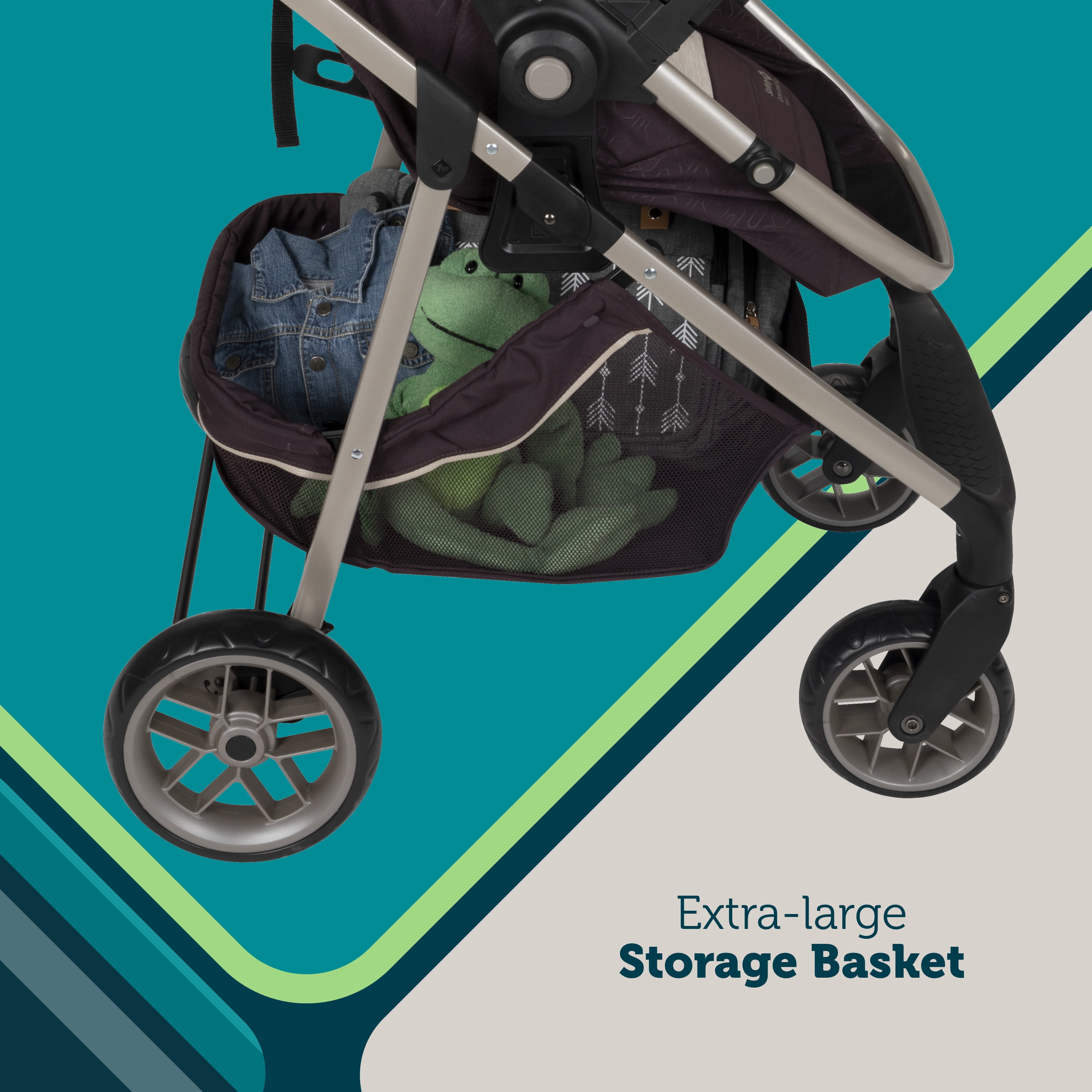 Safety 1st Deluxe Grow and Go Flex 8-in-1 Travel System, High Street, Infant - Image 7