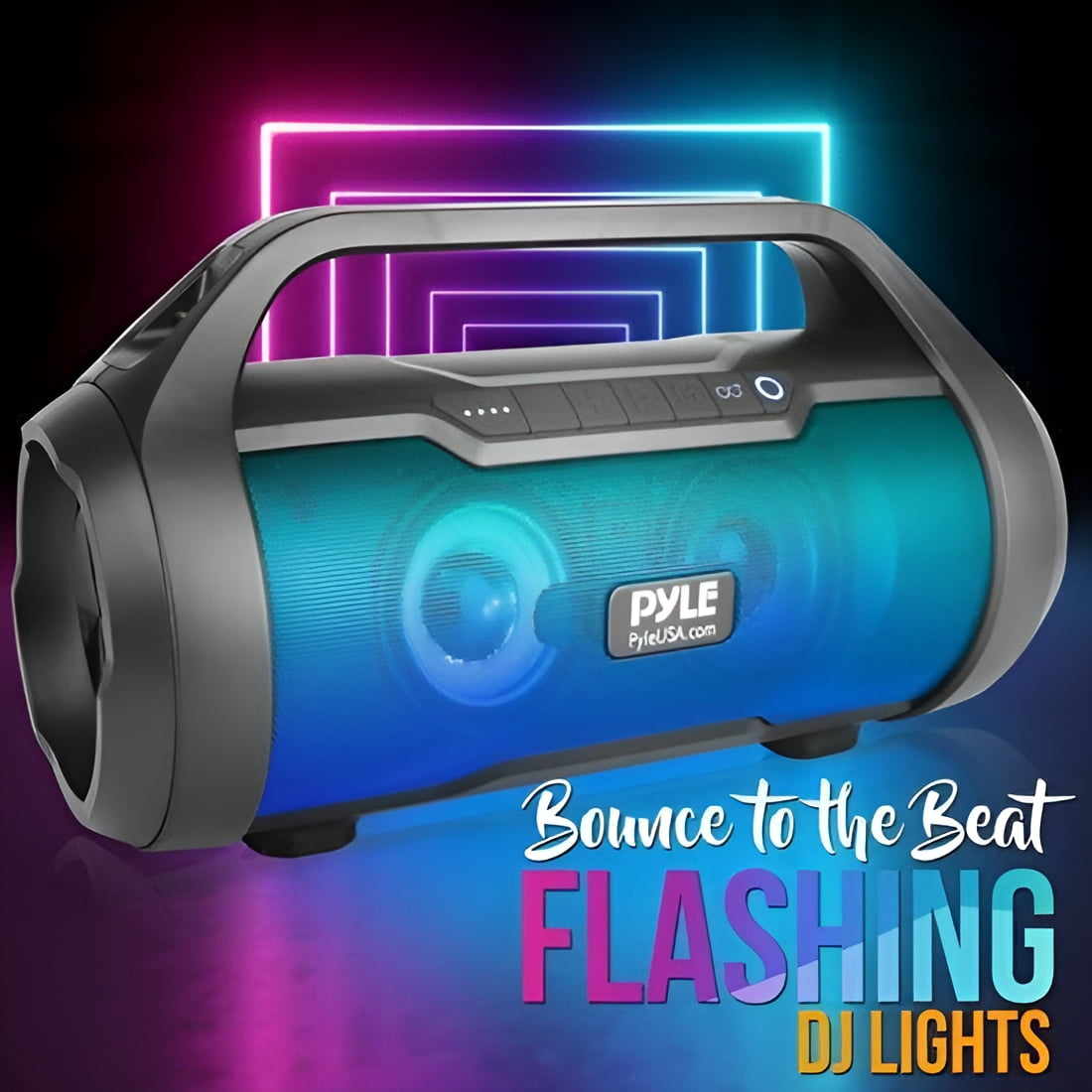 Pyle PBMWP185 500 Watt Portable Bluetooth Wireless BoomBox Speaker - Image 5