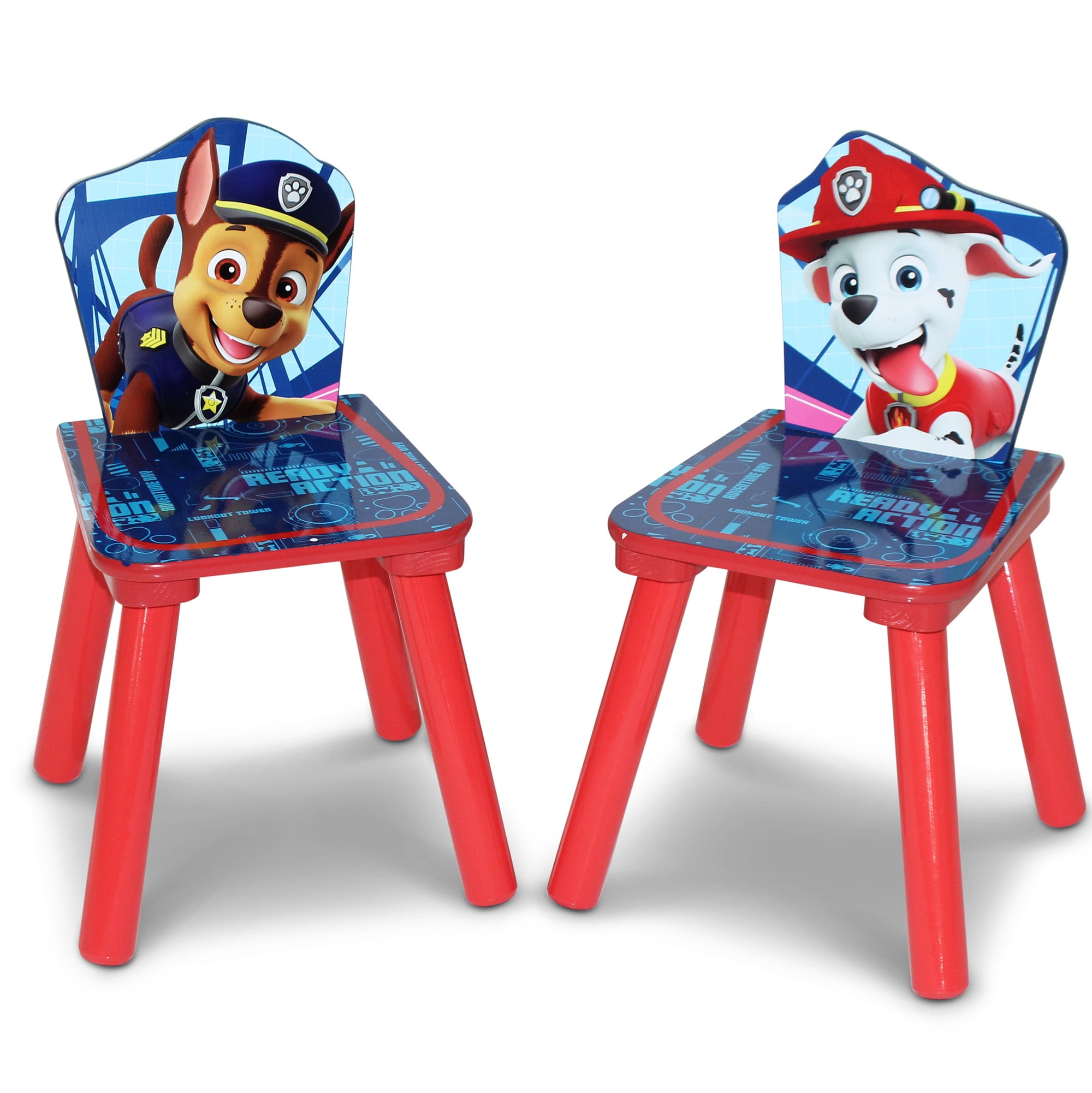 Paw Patrol 4-Piece Toddler Playroom Set – Includes Table, 2 Chairs & Toy Bin, Blue - Image 4