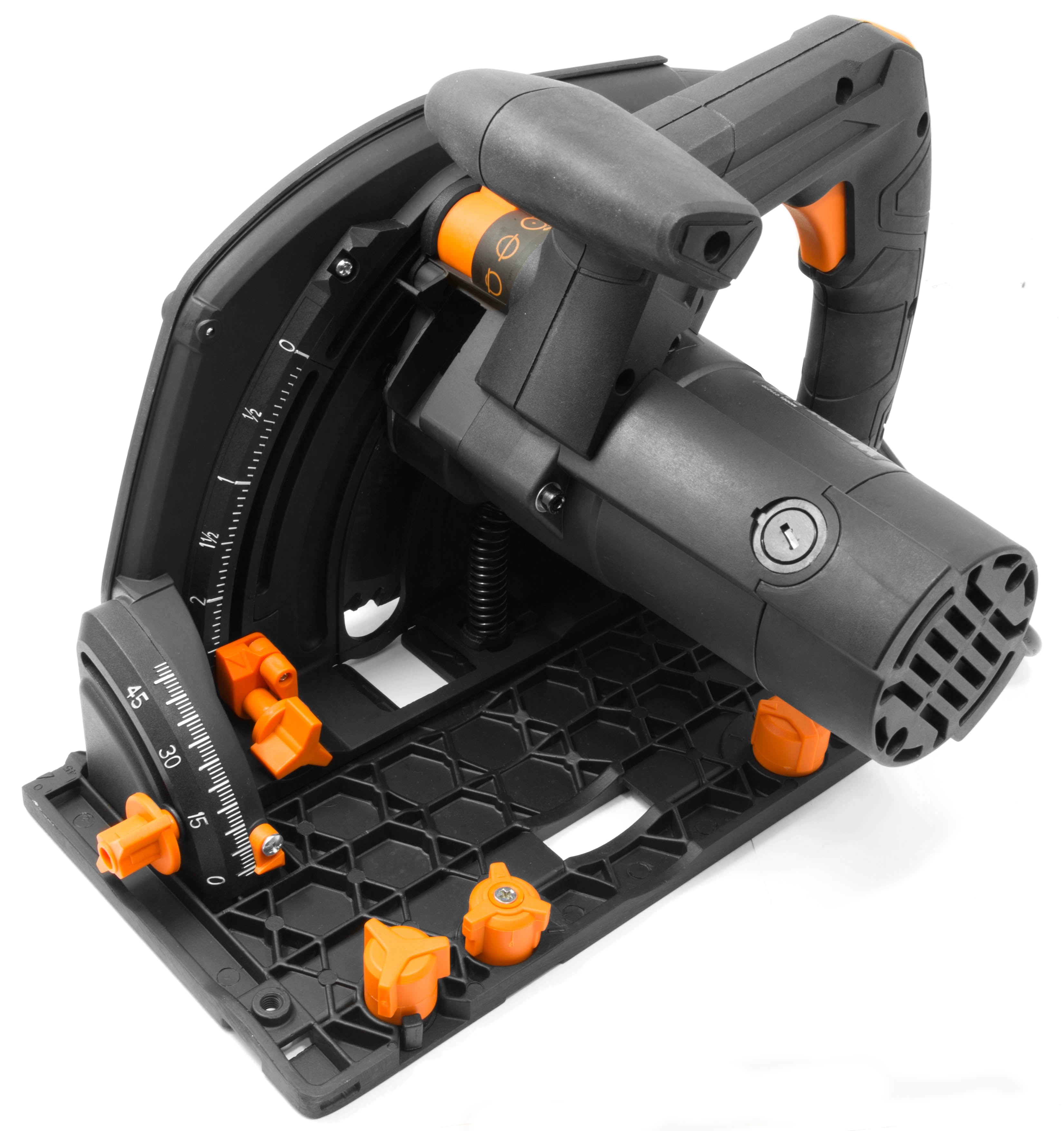 WEN 12-Amp 7-1/4-Inch Variable Speed Plunge Cut Circular Track Saw - Image 3