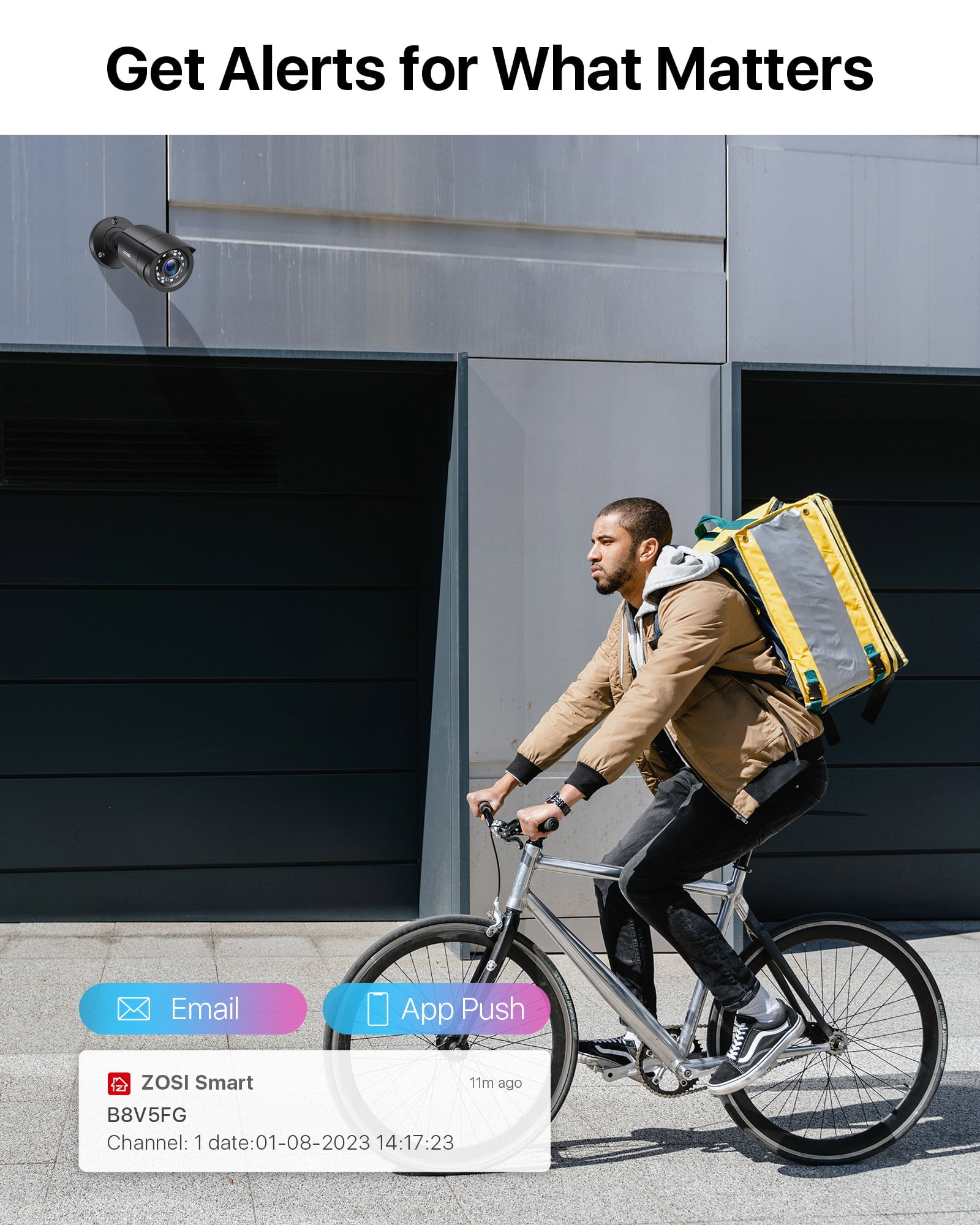 ZOSI 3K Lite H.265+ Home Security Camera System,5MP Lite 8 Channel Surveillance DVR and 4 x 1080p Weatherproof CCTV Dome Camera Outdoor Indoor with 80ft Night Vision, Motion Alerts, NO Hard Drive - Image 10