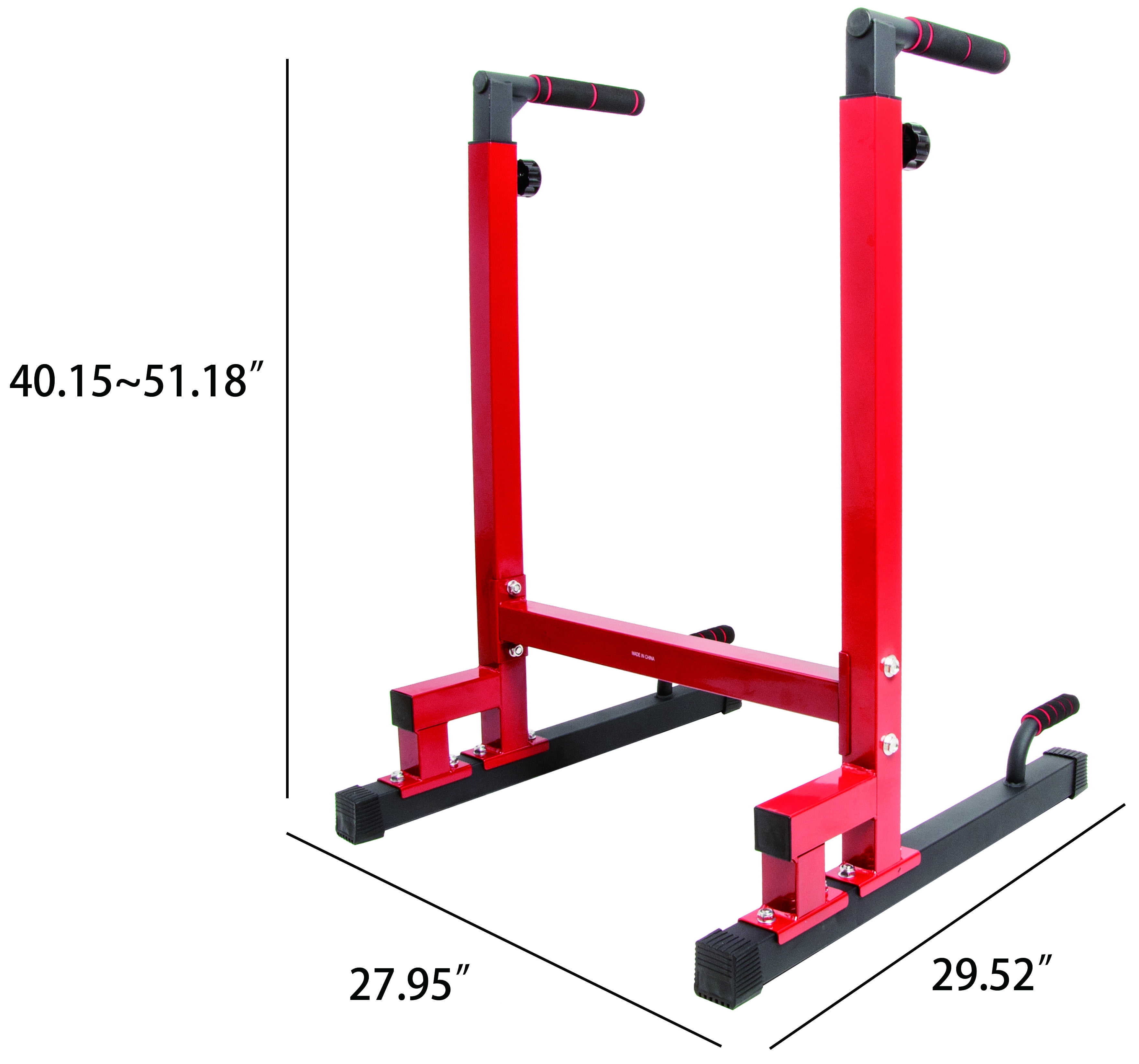 BalanceFrom Multi-Function Dip Stand Dip Station Dip bar with Improved Structure Design, 500-Pound Capacity - Image 6