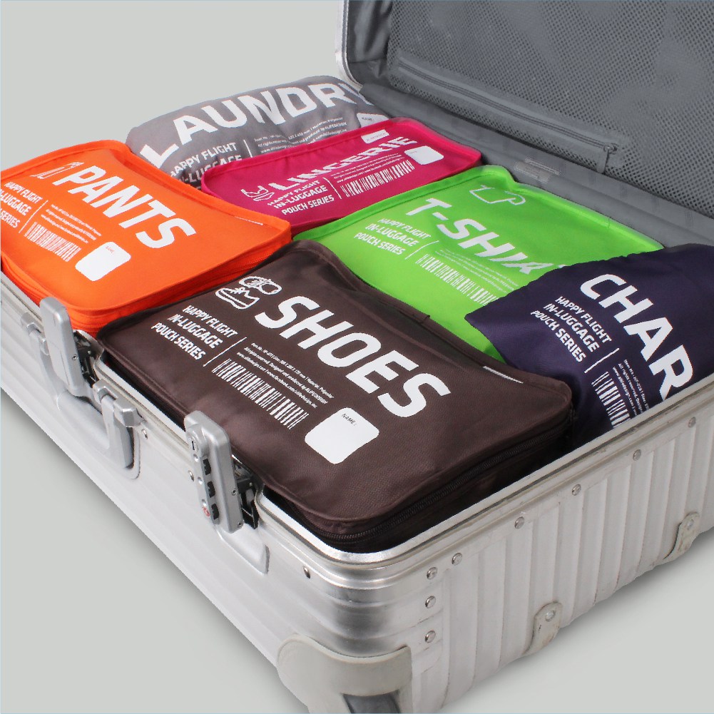 Alife Design Luggage Packing Cubes Organizers Set-B, Set of 6, Multi-colors - Image 11