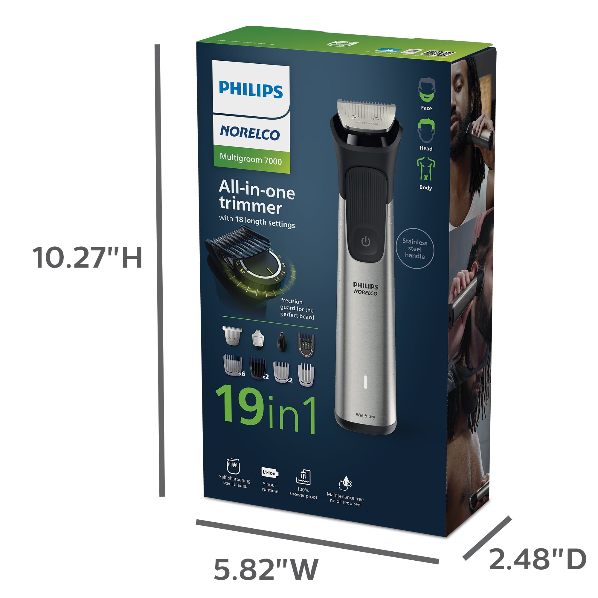 Philips Norelco Multigroom Series 7000 , Men's Electric Trimmer, MG7900/49 - Image 4