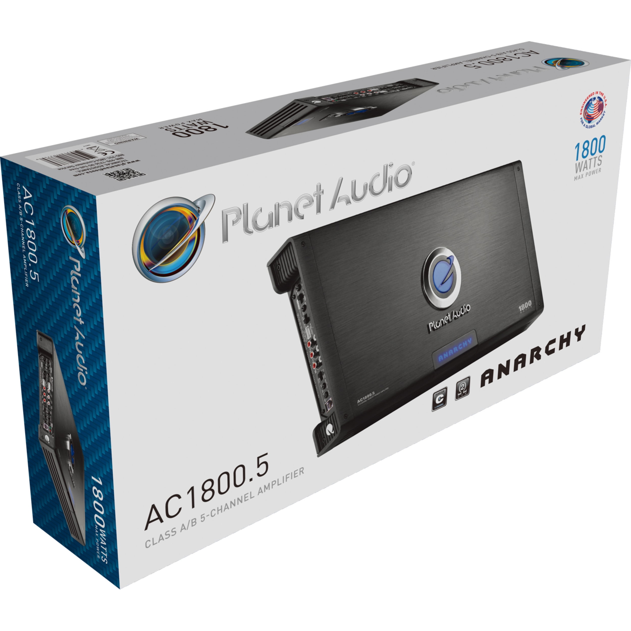Planet Audio AC1800.5 1800 Watt 5 Channel Car Amplifier, Full Range, Bridgeable - Image 11