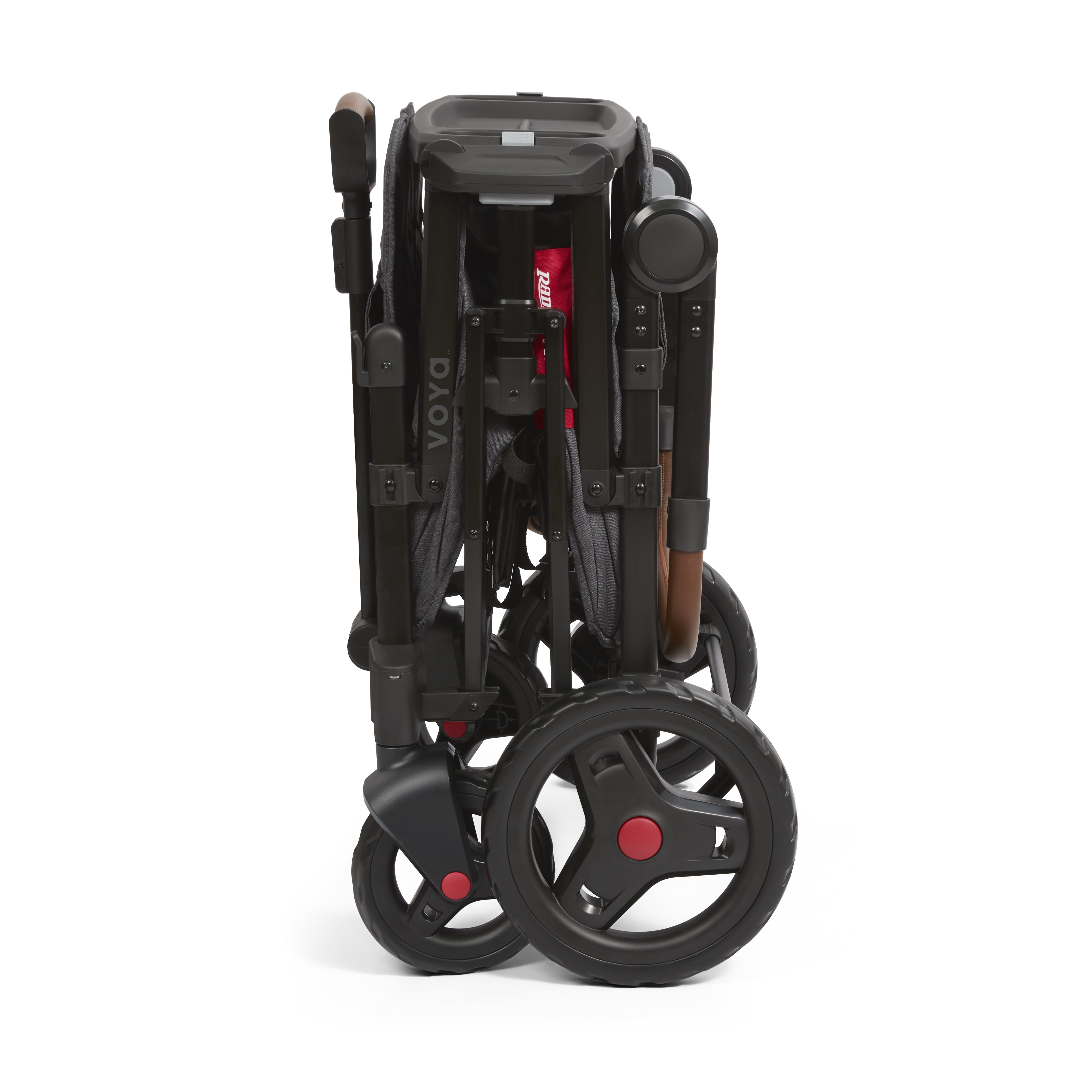 Voya Quad Stroller Wagon by Radio Flyer, 4-Seat for Kids Ages 6 Months+, Gray - Image 7