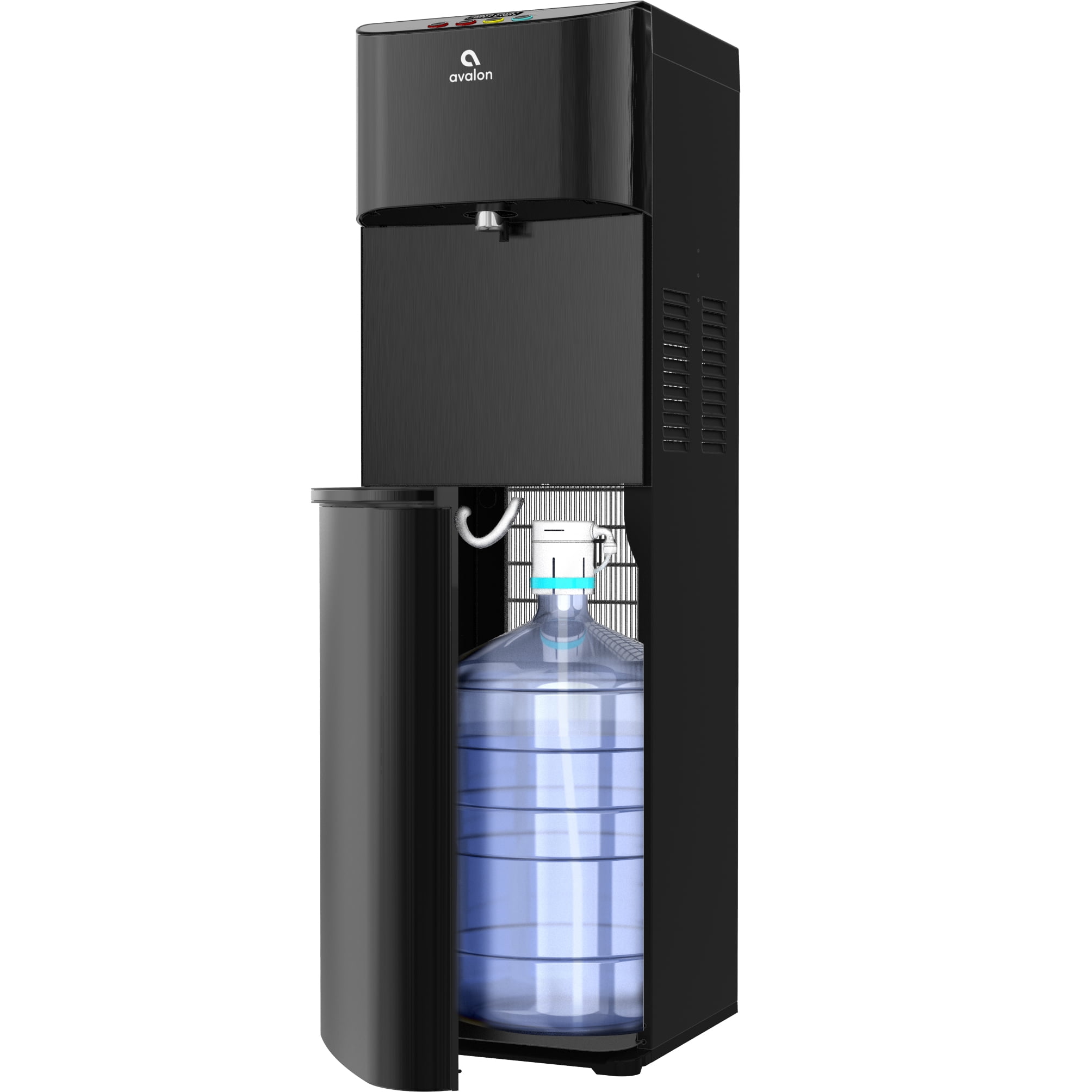 Avalon Electronic Bottom Loading Water Cooler Water Dispenser - 3 Temperatures, Hot, Cool & Cold, Digital Clock with Temperature Control, Durable Stainless Steel Cabinet, Self Cleaning, Black - Image 2