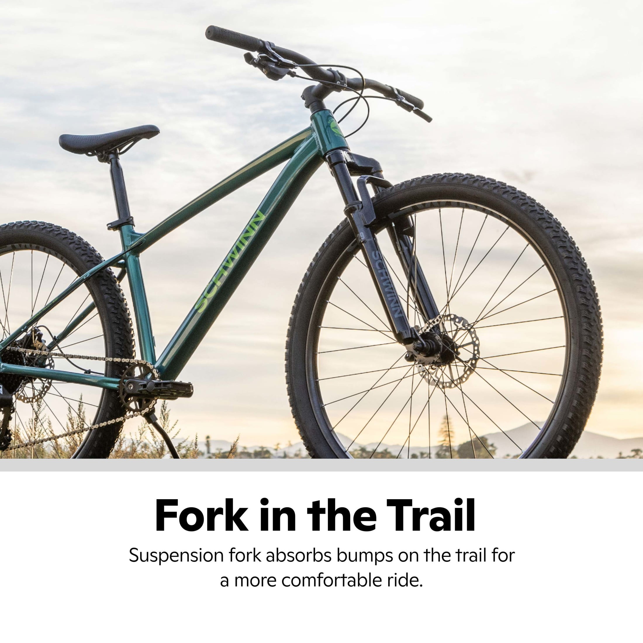 Schwinn Axum Sport Adult Unisex 29-in. Mountain Bike, Medium Frame, Green - Image 8