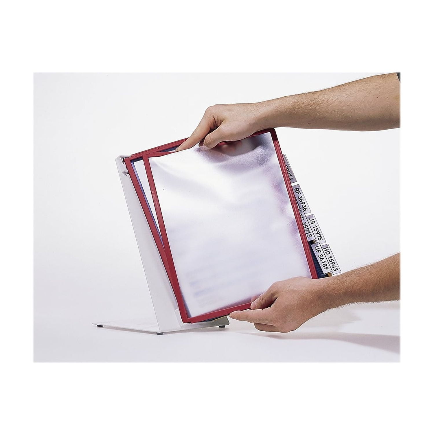 DURABLE Desktop Reference System, 10 Double-Sided Panels, Letter-Size, Assorted Colors, VARIO Design (536000) - Image 5