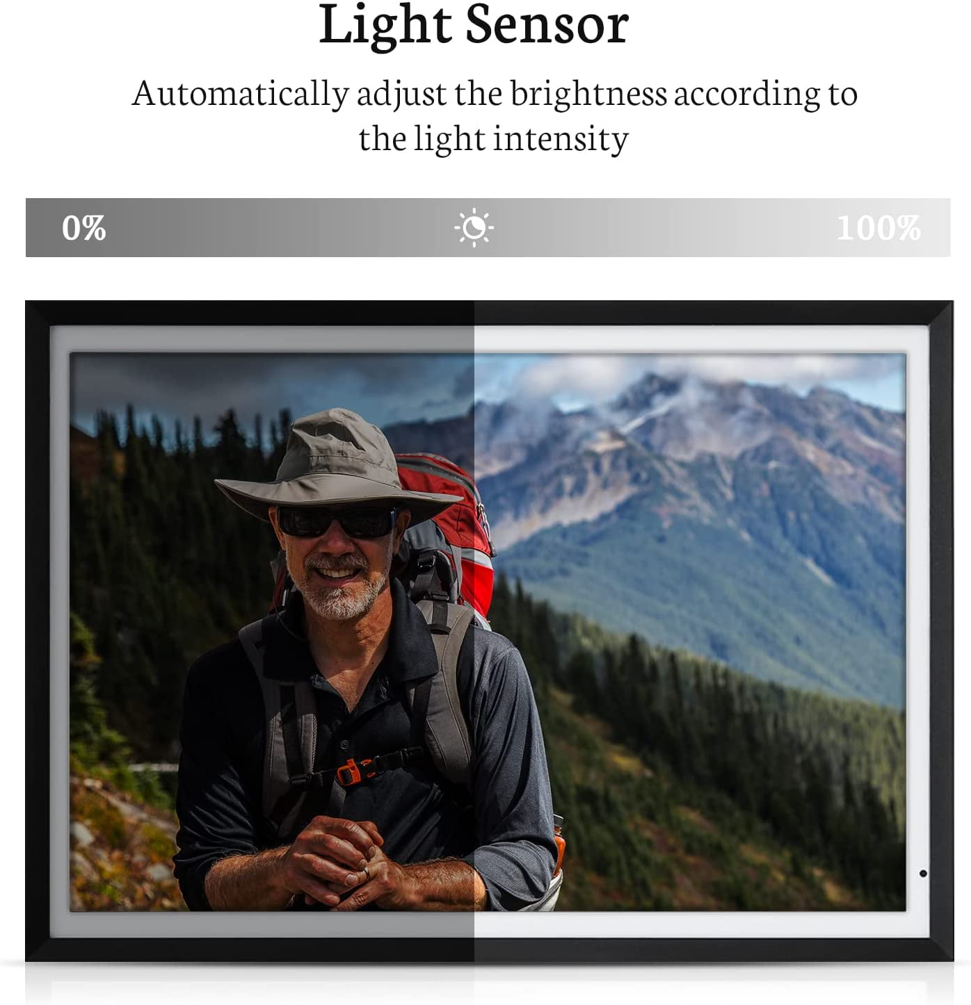 BSIMB 32GB 13.5 inch 3K Digital Photo Frame Dual Band Wi-Fi, 3000X2000 Smart Digital Picture Frame, Light Sensor, Send Photos & Videos via App/Email Instantly, Wall Mountable, Gift for Grandparents - Image 7