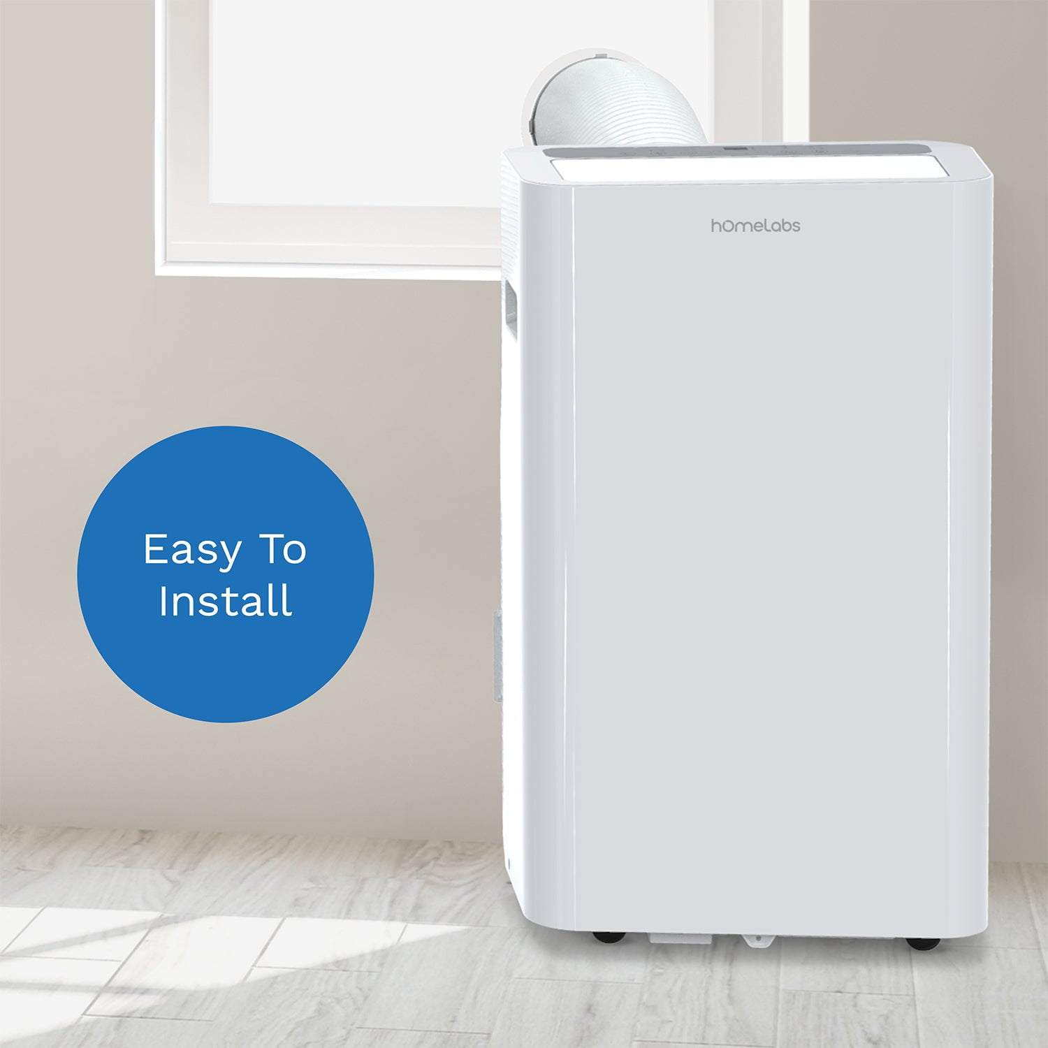 hOmelabs Portable Air Conditioner 12000 BTU - Cools Rooms up to 450 Sq. Ft. - Quiet AC Unit with Wheels, Washable Filter and Remote Control (New DOE 7200 BTU) - Image 4