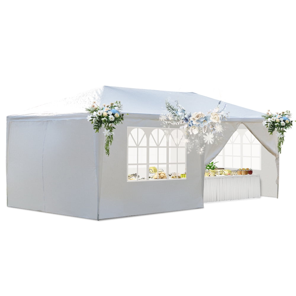 UBesGoo 10'x 20' Party Tent Canopy Outdoor Gazebo Canopy Wedding Party Tent with 6 Sidewalls - Image 10