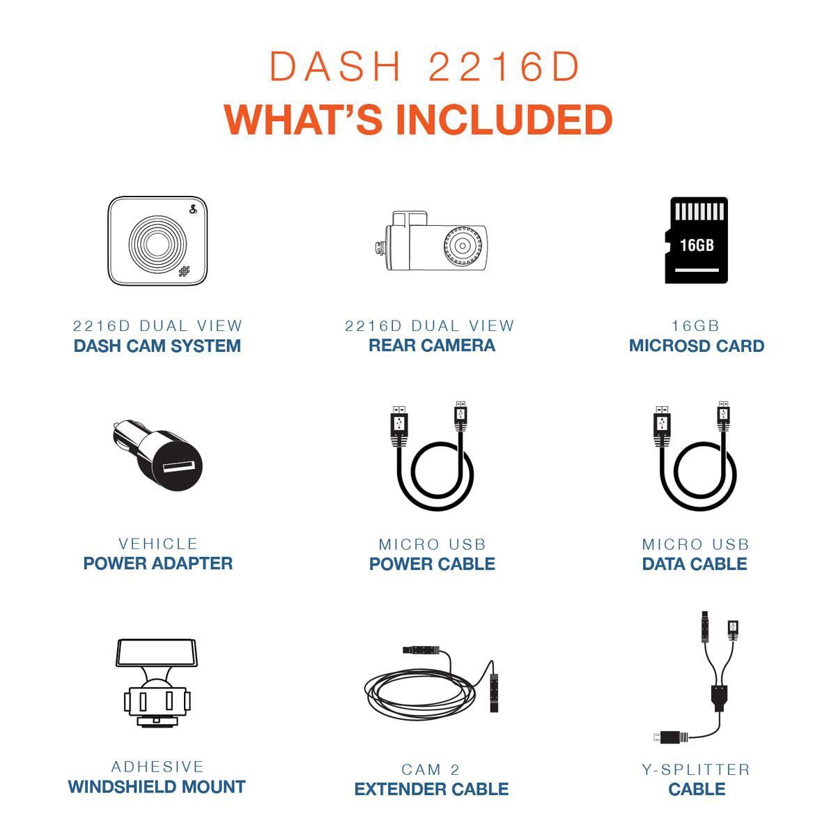 Cobra DASH 2216D Dual-View Dash Camera | 1296P Resolution | Front and Rear Cameras - Image 9