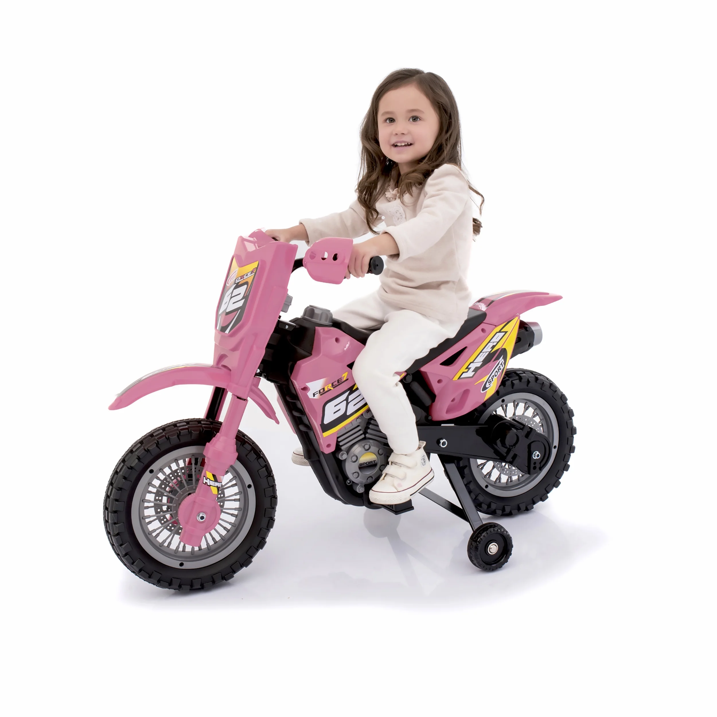 Blazin' Wheels 6 Volt Pink Dirt Bike Battery Powered Ride-On for Kids - Image 5