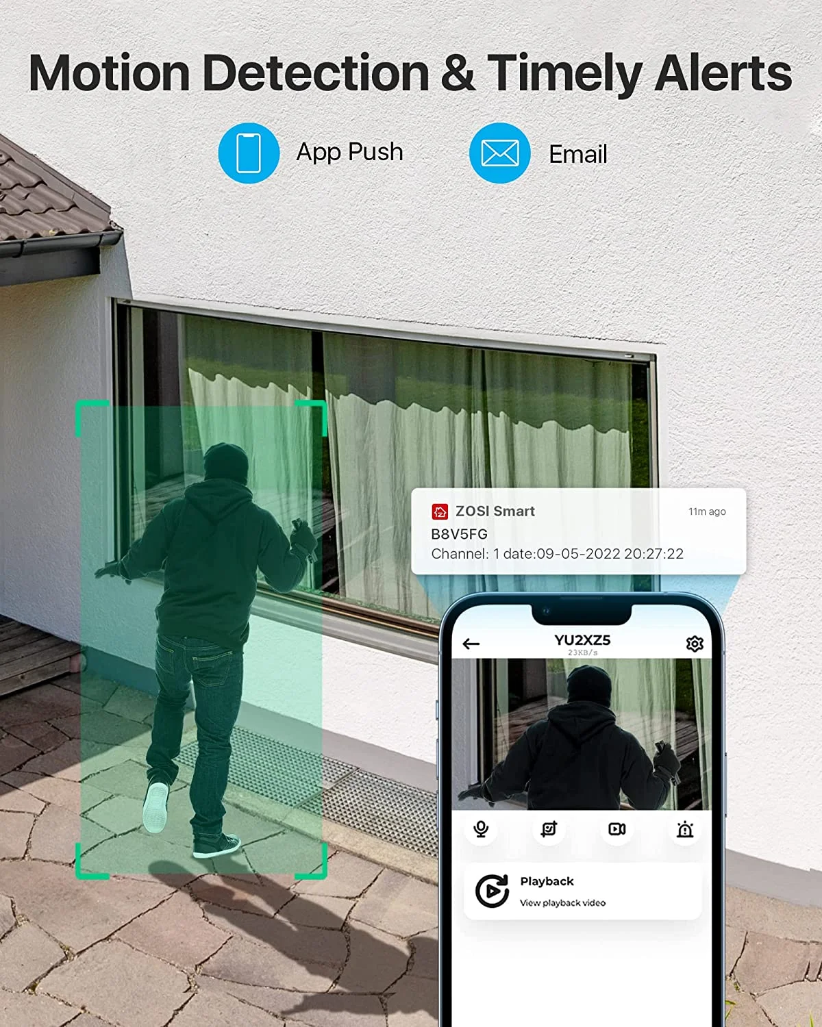 ZOSI 16CH 3K Lite CCTV DVR Video Recorder with 2TB Hard Drive. Hybrid Surveillance 4-in-1 DVR Supports HD-TVI, CVI CVBS AHD 960H Security Cameras, Remote Viewing, Motion Detection,24/7 Record - Image 6