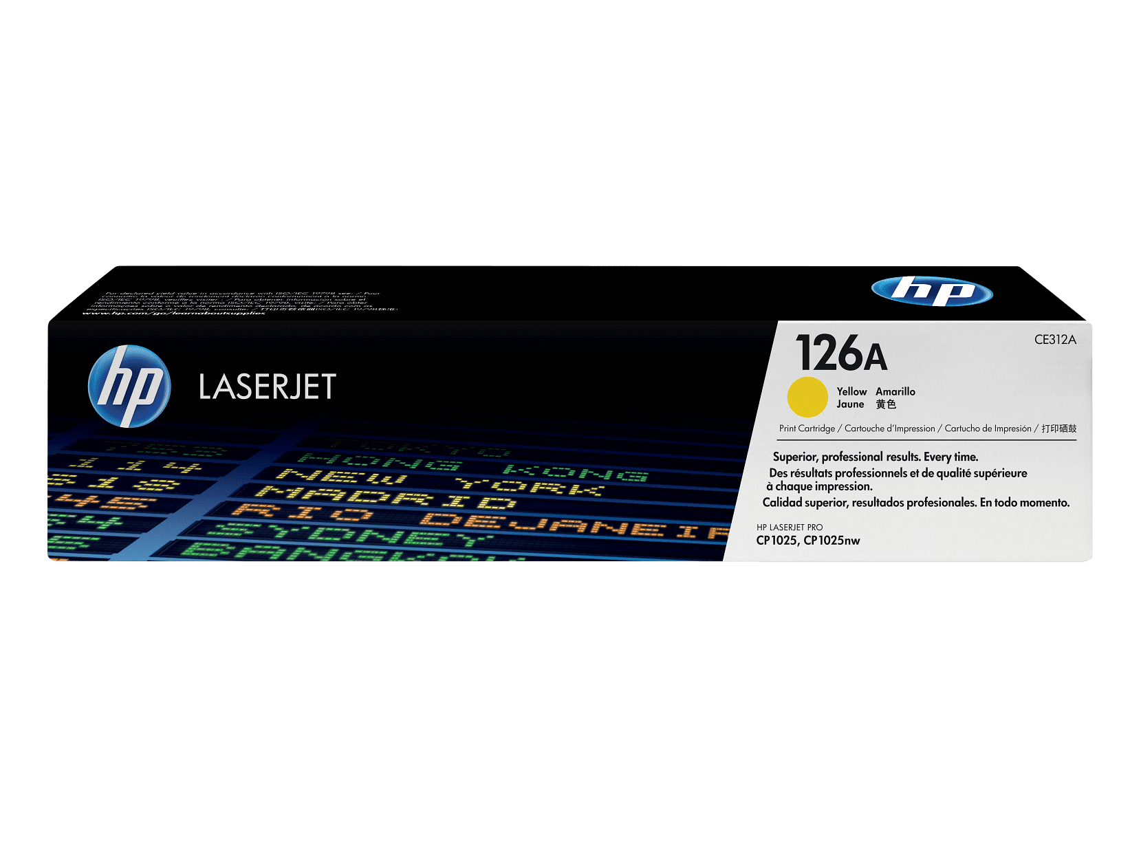 HP 126A Yellow Original LaserJet Toner Cartridge, ~1,000 pages, CE312A - Image 4