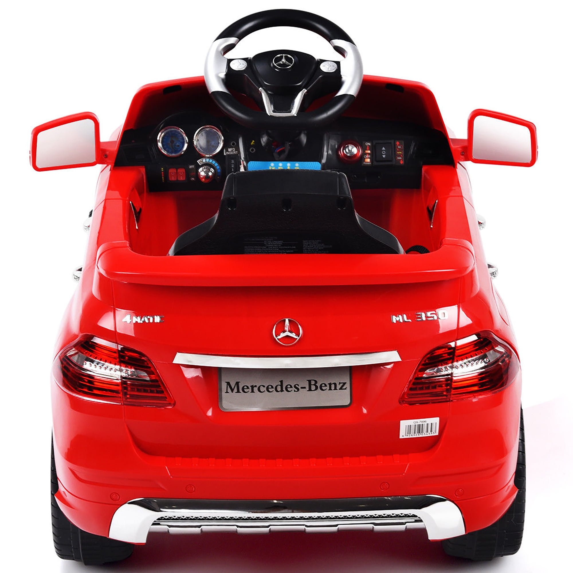 Costway Mercedes Benz ML350 6V Electric Kids Ride On Car Licensed MP3 RC Remote Control Red - Image 7