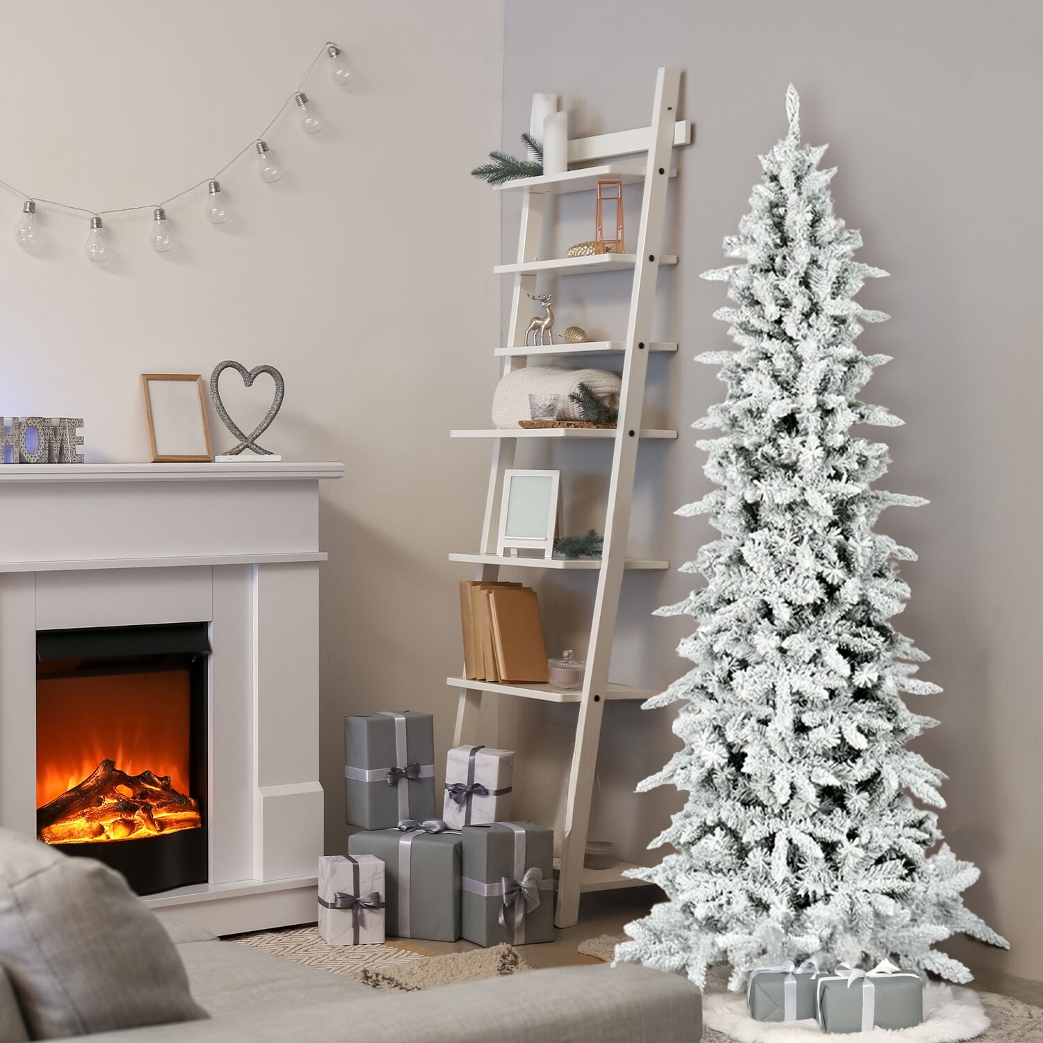 Fraser Hill Farm Unlit 7.5-ft Mountain Pine Artificial Slim Christmas Tree, FFMPS075-0SN - Image 8