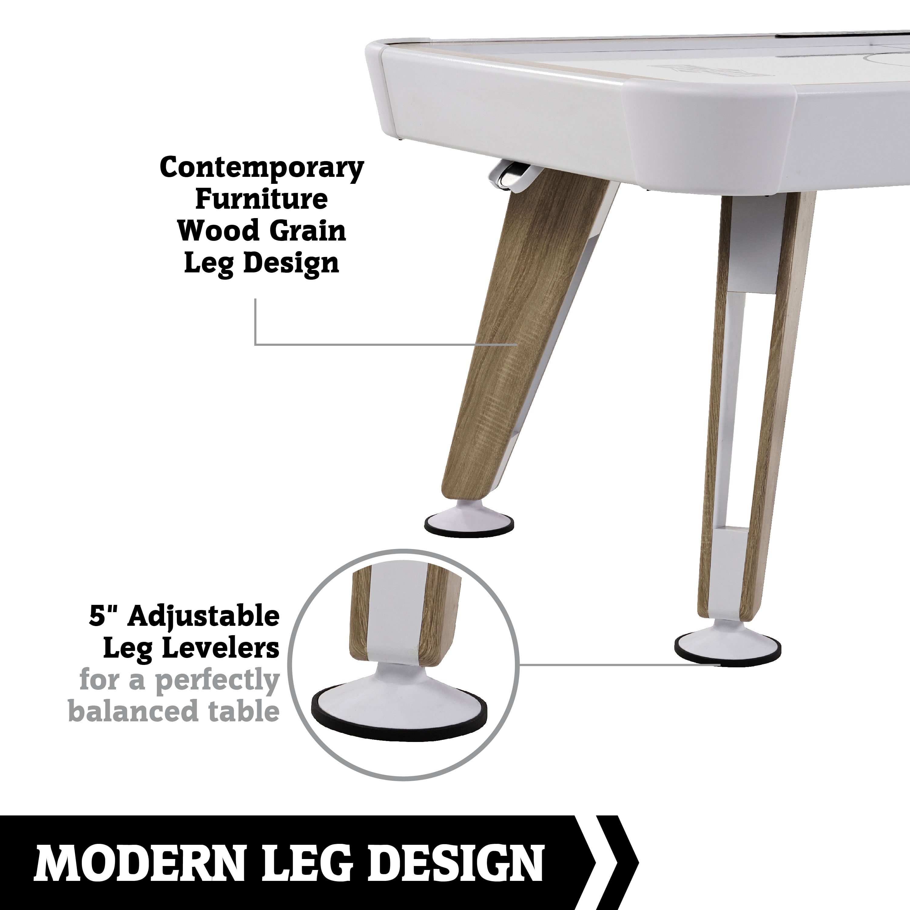 72" 2-in-1 Combo Game, Air Hockey, Table Tennis Table Top, by Hall of Games - Image 8