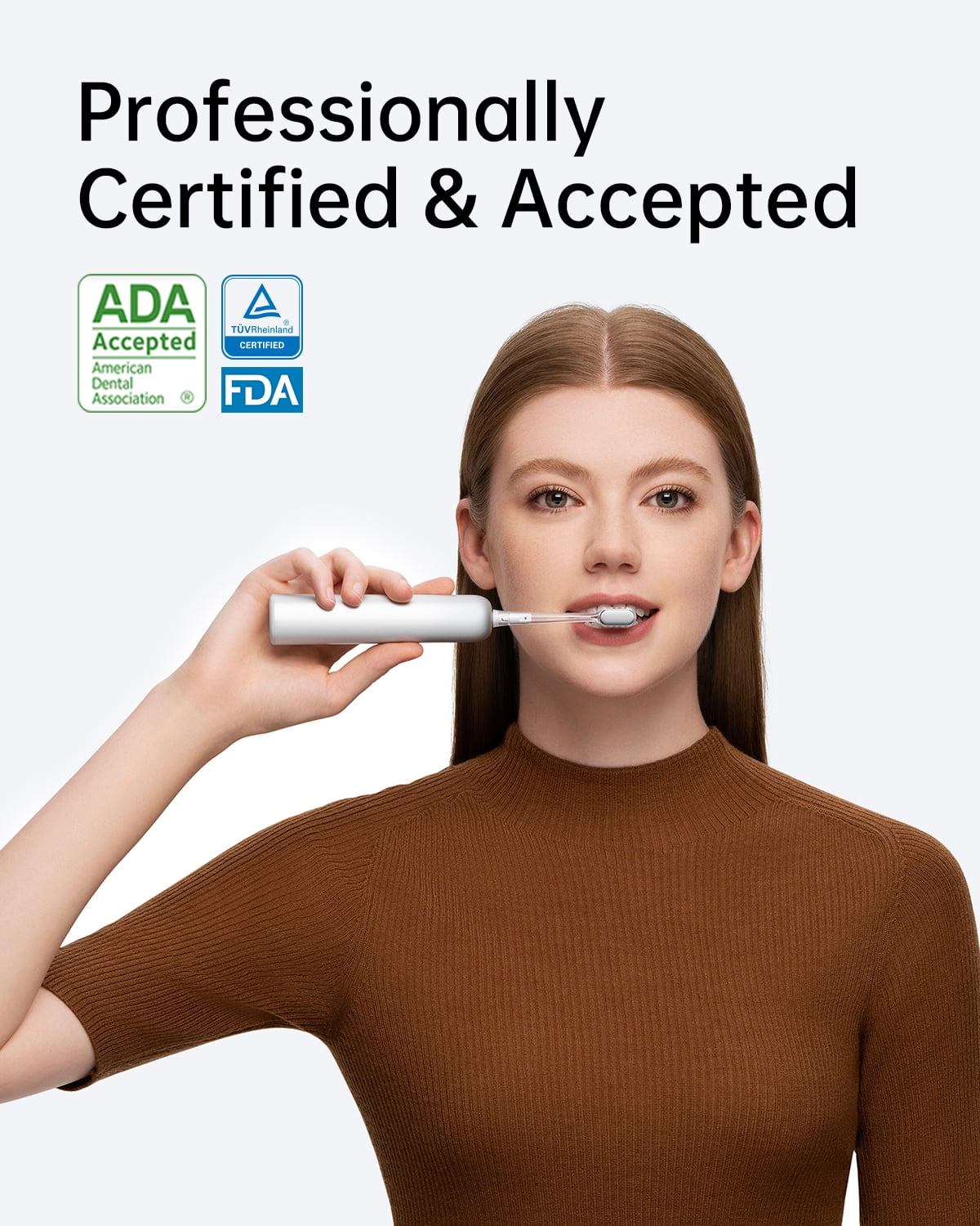 Laifen Wave Electric Toothbrush, Oscillation & Vibration Sonic Electric Toothbrush for Adults with 3 Brush Heads, IPX7 Magnetic Rechargeable Travel Powered Toothbrush (Silver Aluminum Alloy) - Image 7