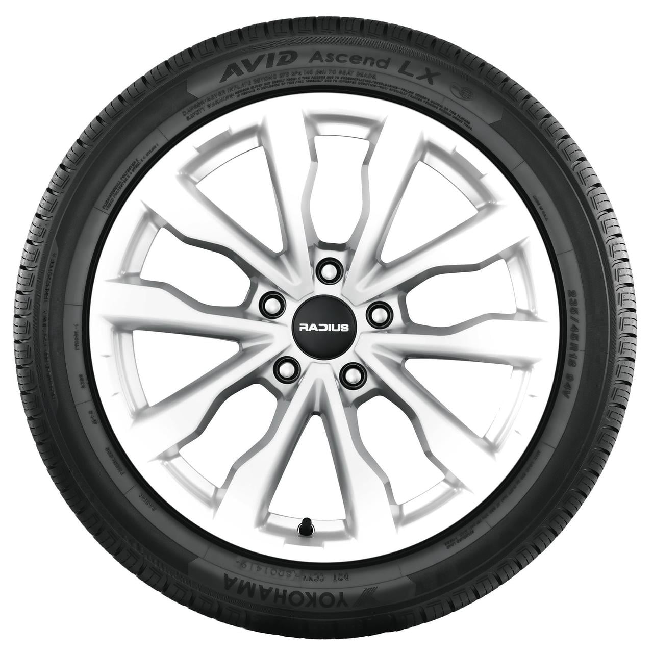 Set of 2 Yokohama Avid Ascend LX 205/55R16 91H Tires - Image 3