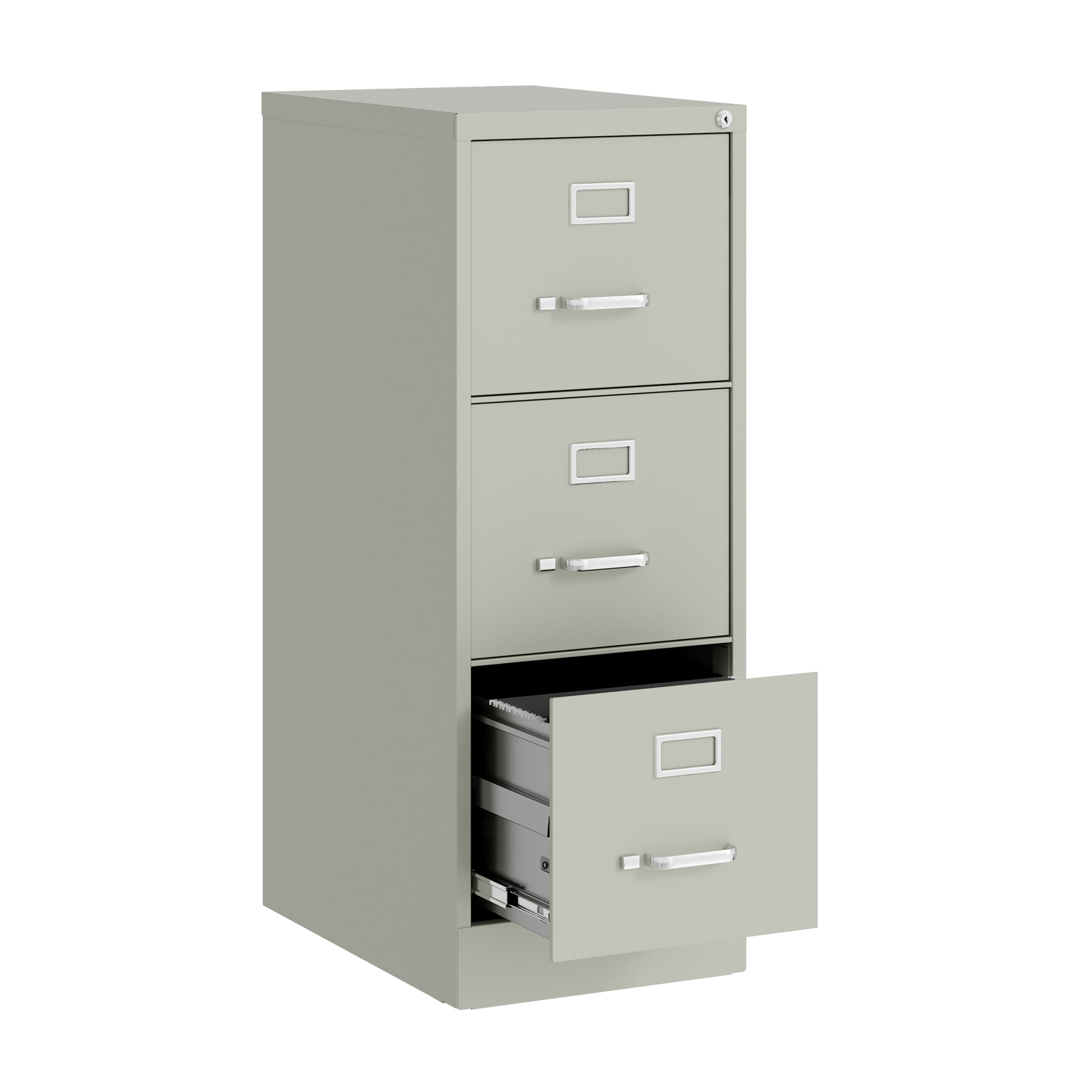 Hirsh 22" Deep 3 Drawer Letter Width Vertical File Cabinet, Commercial Grade, Gray - Image 18