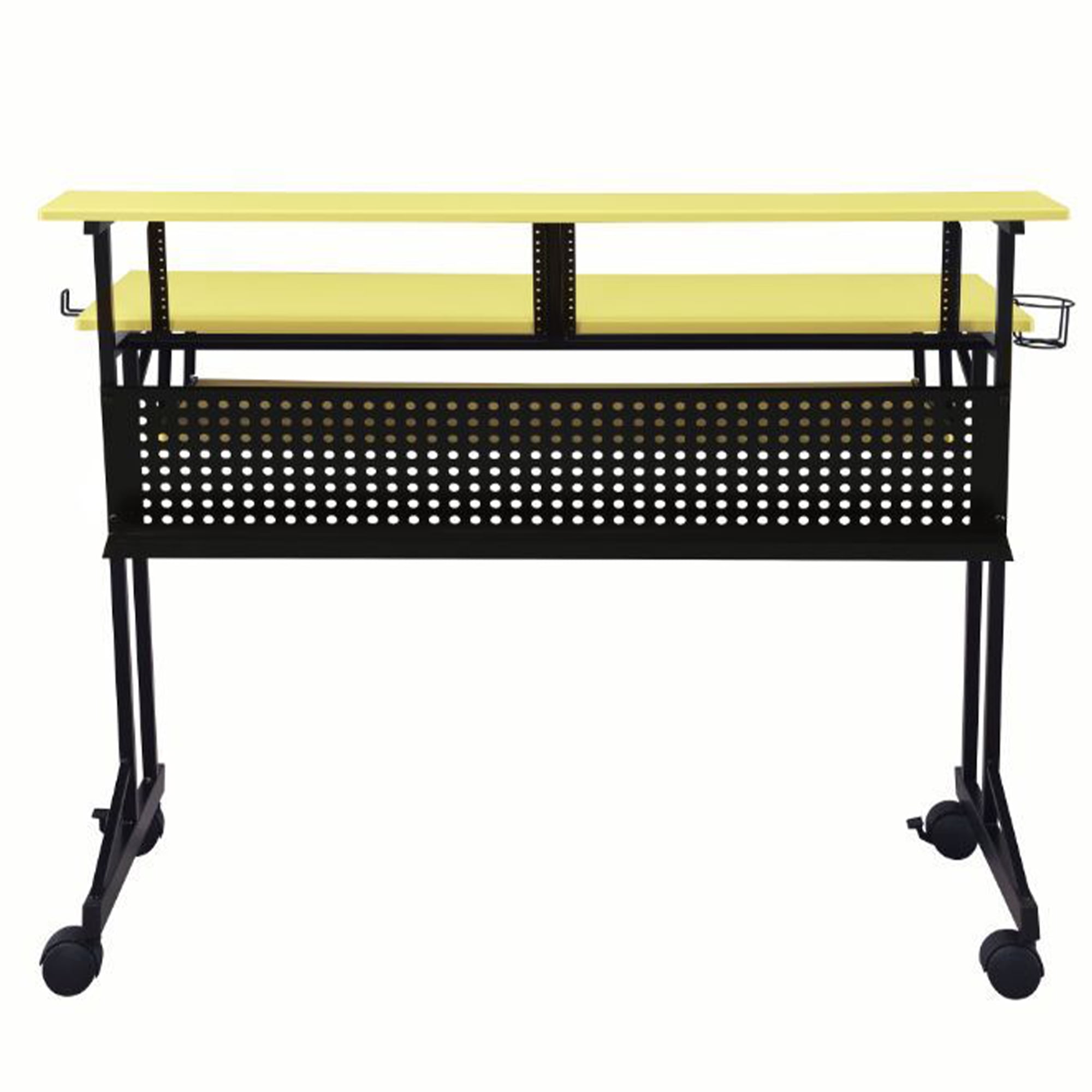 ACME 47" Home Office Furniture Suitor Music Recording Studio Desk, Yellow - Image 5