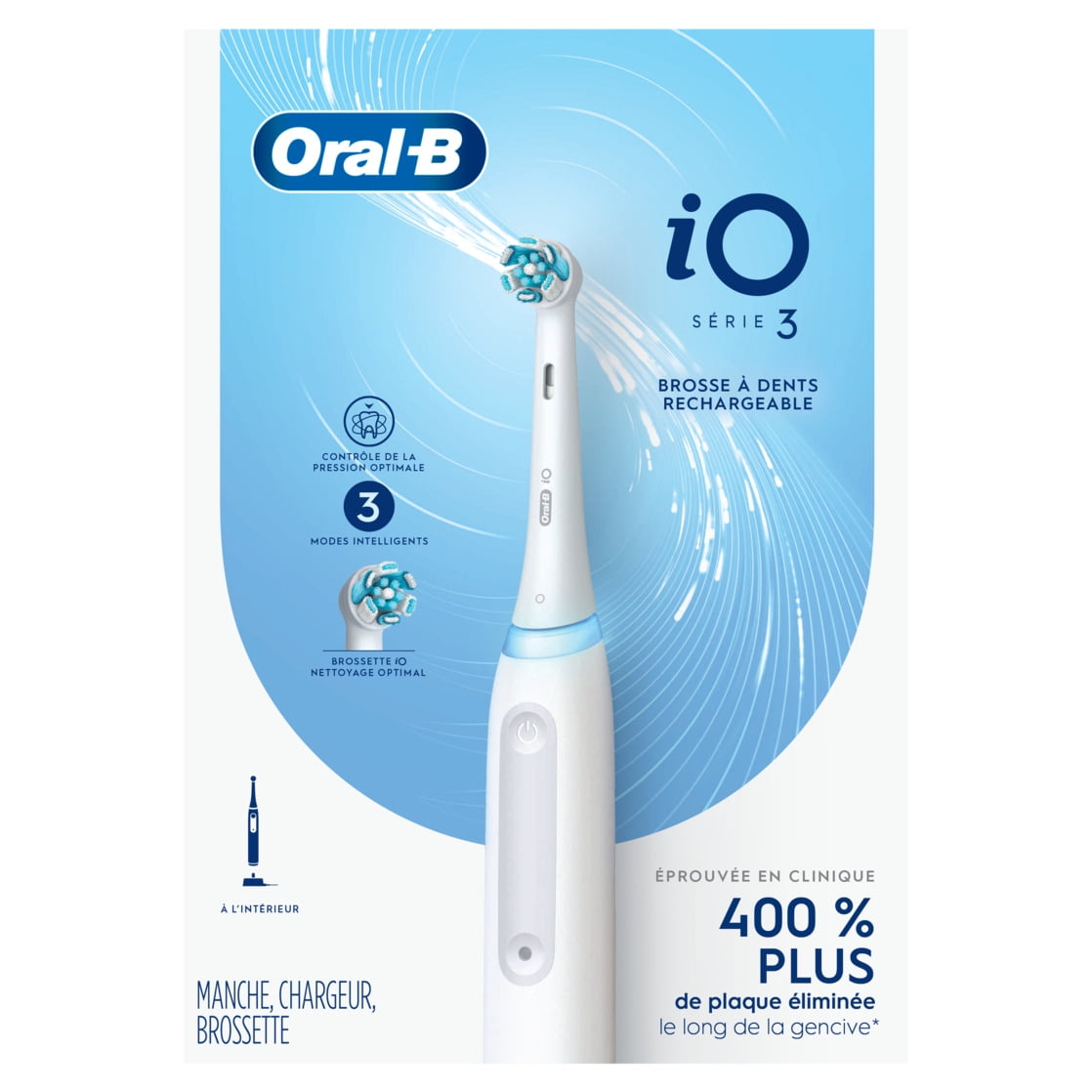 Oral-B iO Series 3 Electric Toothbrush with (1) Brush Head, Rechargeable, White - Image 10