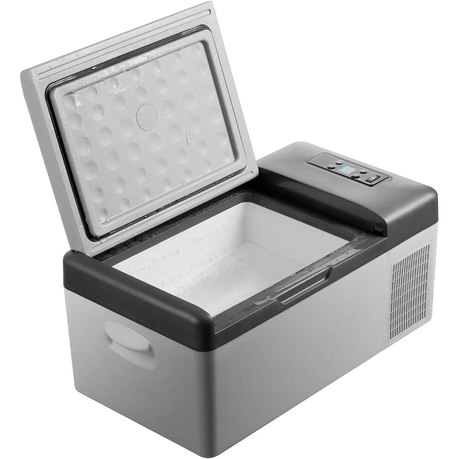 VEVOR Car Refrigerator 16 Qt, Portable Refrigerators with -4℉-68℉ Cooling Range & App Control, 12/24V DC & 110-240V AC Electric Cooler for Truck Vehicle Outdoor & Home Use, Gray - Image 3