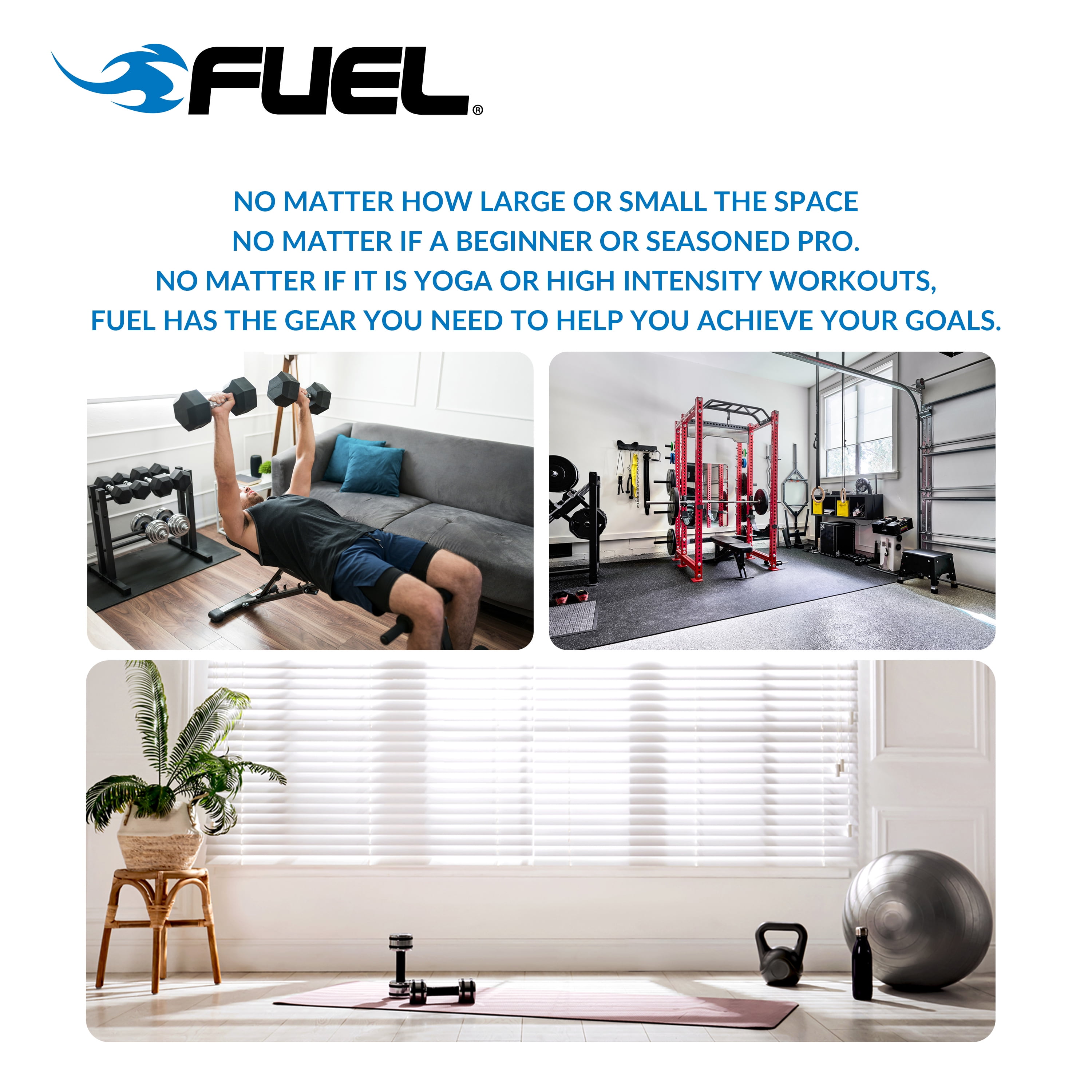 Fuel Pureformance 7 Ft. Adjustable Full Cage Power Rack, Black - Image 10