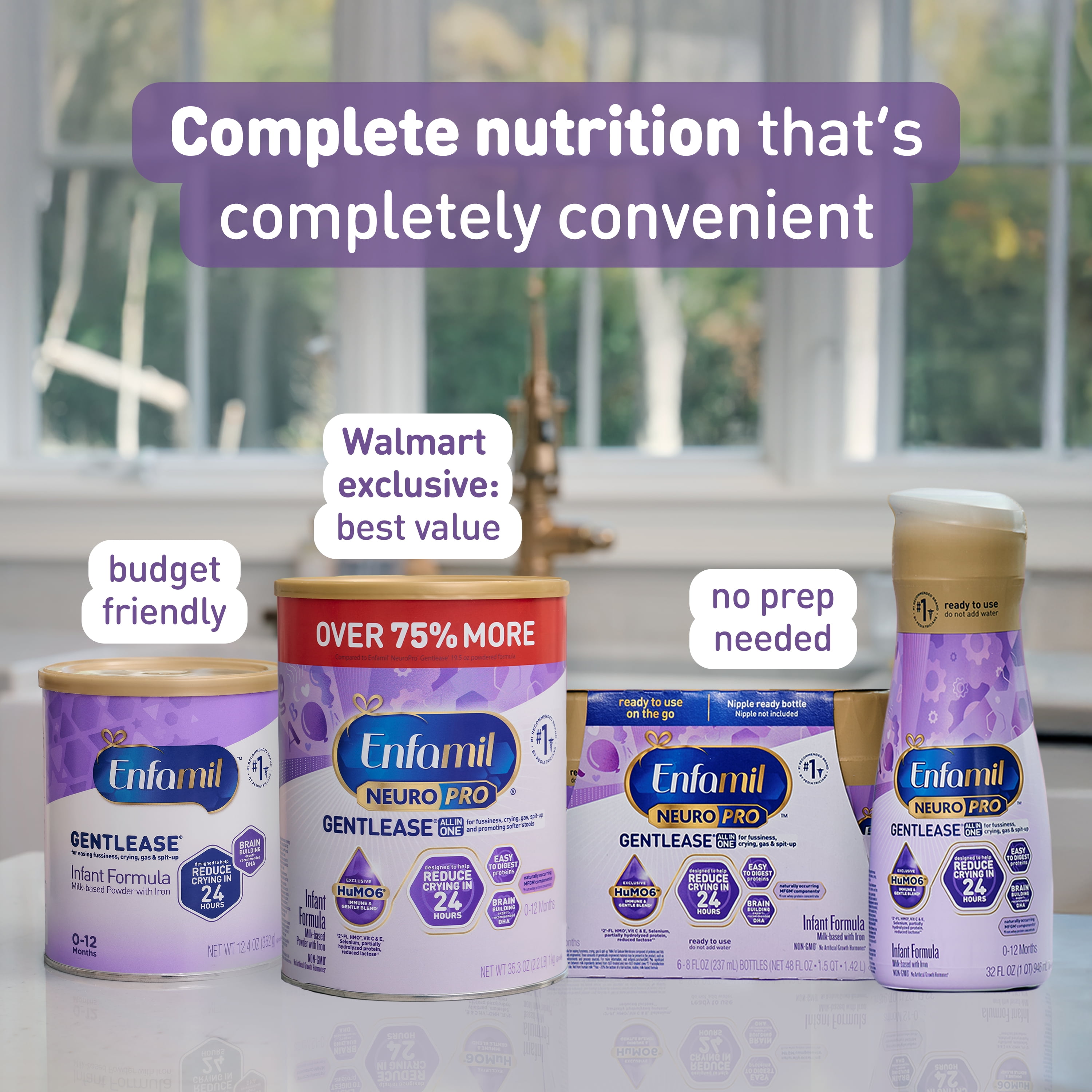 Enfamil NeuroPro Gentlease Baby Formula for Easing Fussiness, Gas, Spit-up in 24 Hrs, 30.4 Oz, 4 Boxes - Image 13